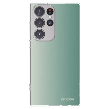Picasee silikonska prozirna maskica za Samsung Galaxy S23 Ultra 5G - Misty Sage