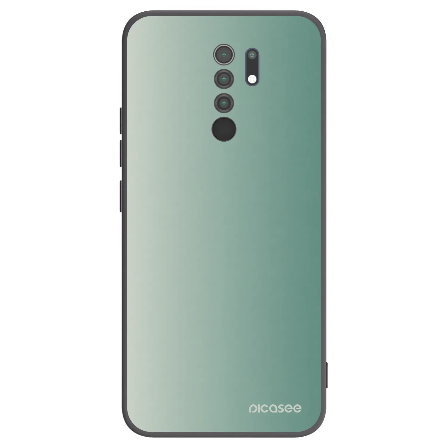 Picasee crna silikonska maskica za Xiaomi Redmi 9 - Misty Sage