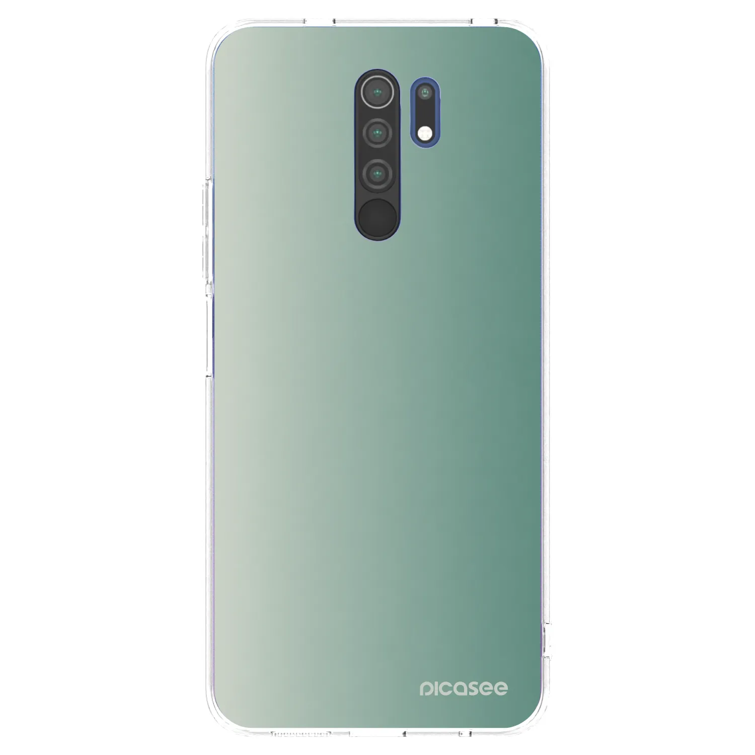 Picasee silikonska prozirna maskica za Xiaomi Redmi 9 - Misty Sage