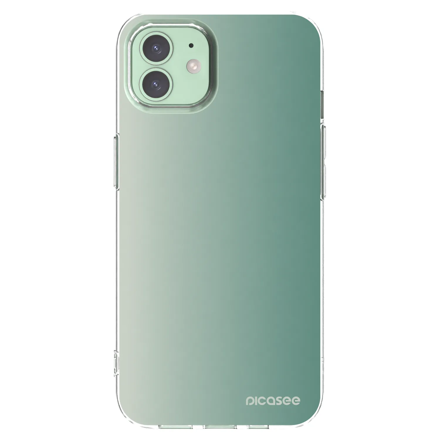 Picasee silikonska prozirna maskica za Apple iPhone 12 - Misty Sage