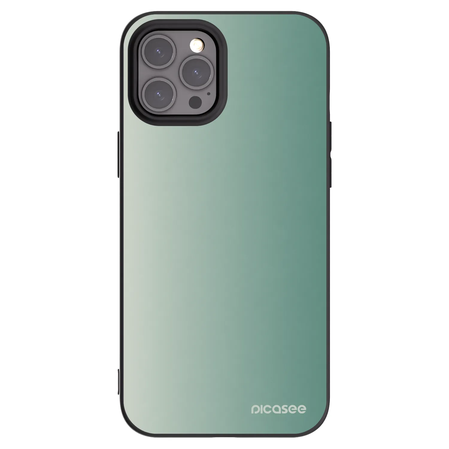 Picasee crna silikonska maskica za Apple iPhone 12 Pro Max - Misty Sage