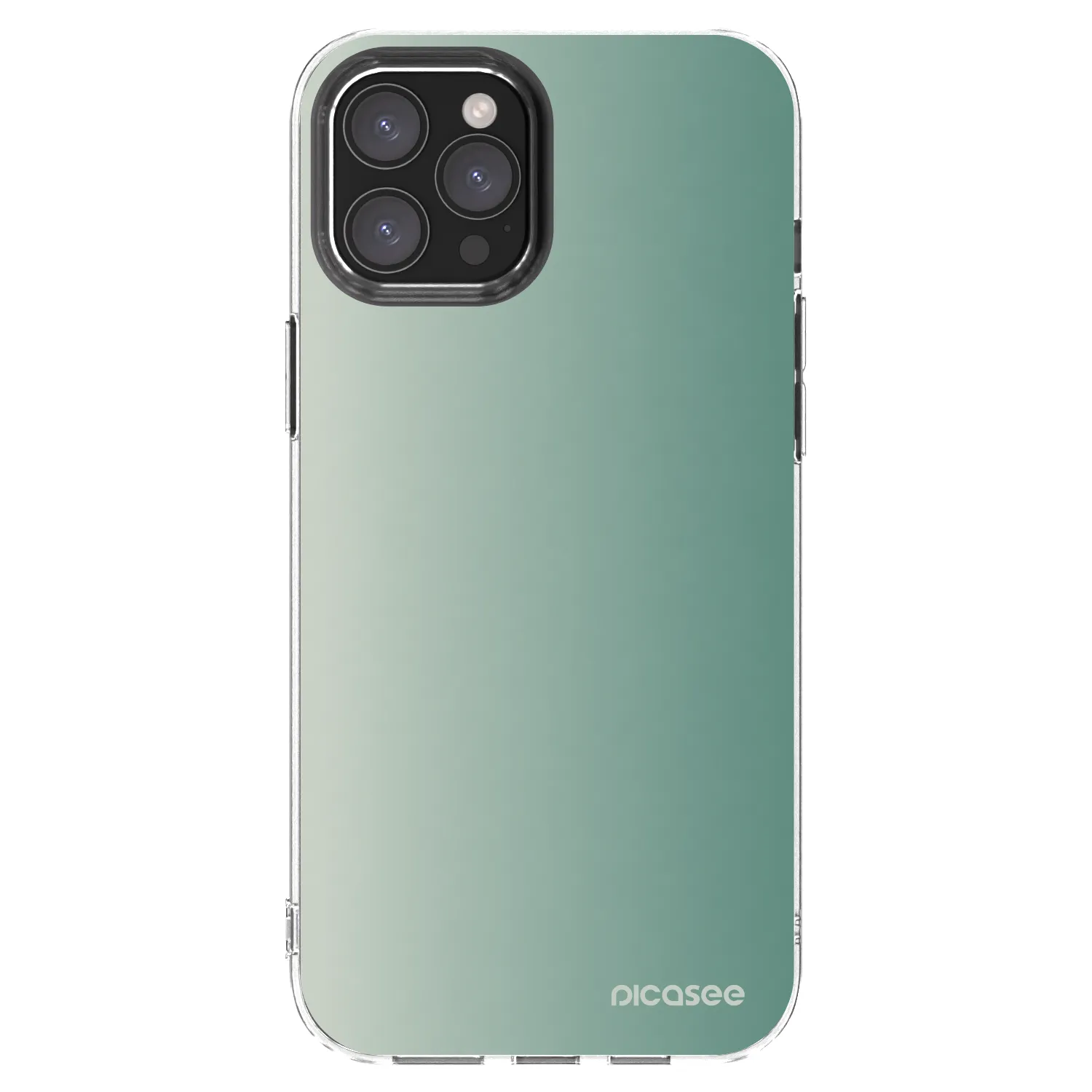 Picasee silikonska prozirna maskica za Apple iPhone 12 Pro Max - Misty Sage