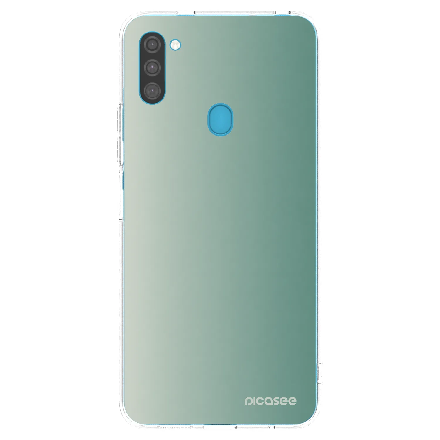 Picasee silikonska prozirna maskica za Samsung Galaxy M11 - Misty Sage
