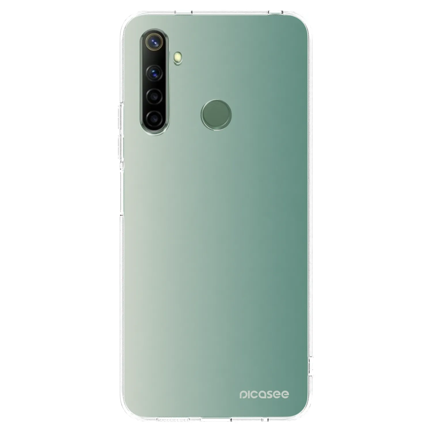 Picasee silikonska prozirna maskica za Realme 6i - Misty Sage