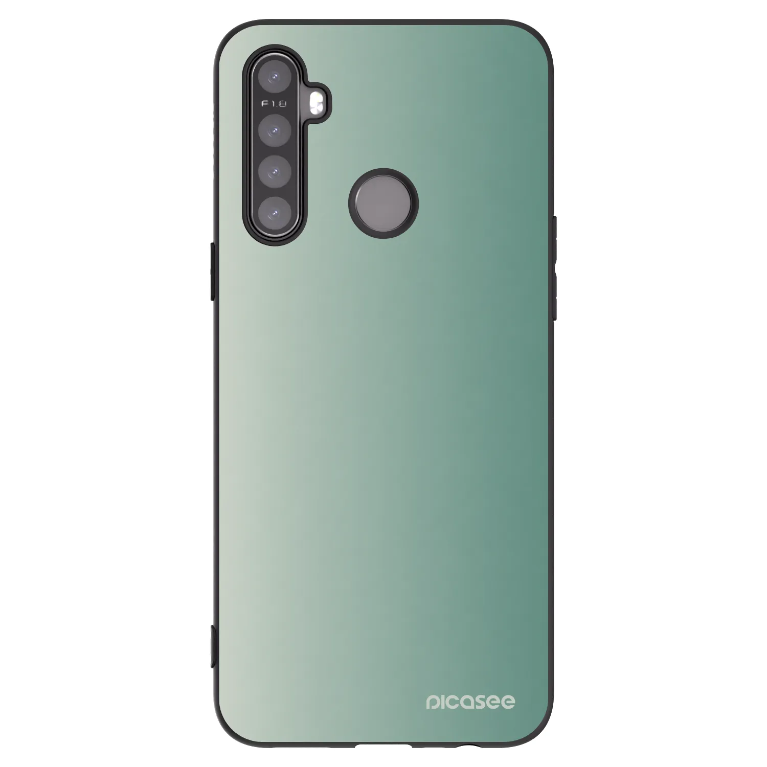 Picasee crna silikonska maskica za Realme 6i - Misty Sage