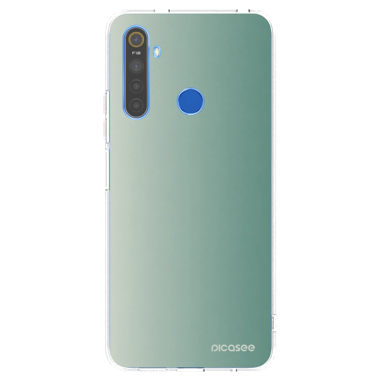 Picasee silikonska prozirna maskica za Realme 5 - Misty Sage