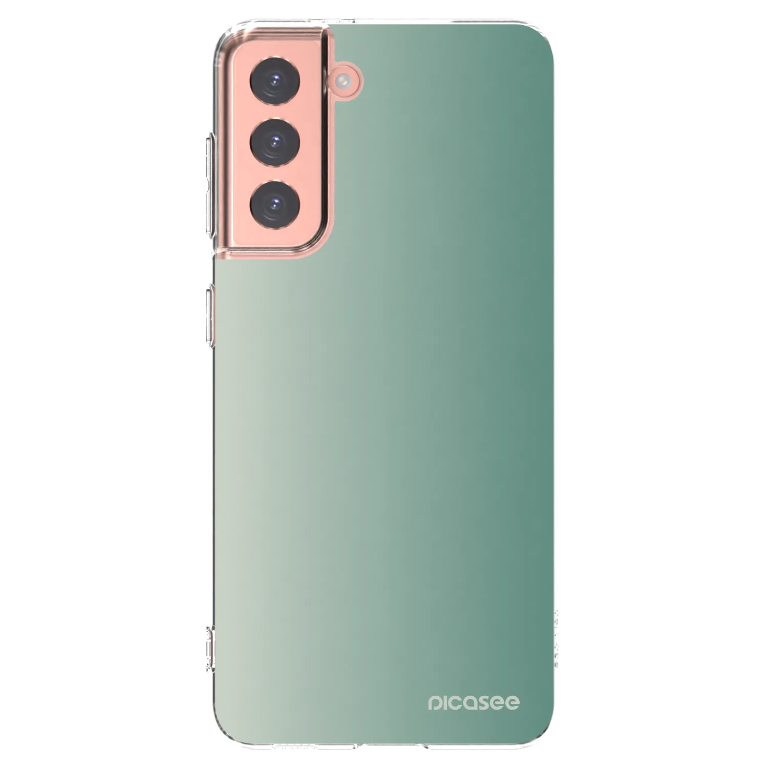 Picasee silikonska prozirna maskica za Samsung Galaxy S21 5G G991B - Misty Sage