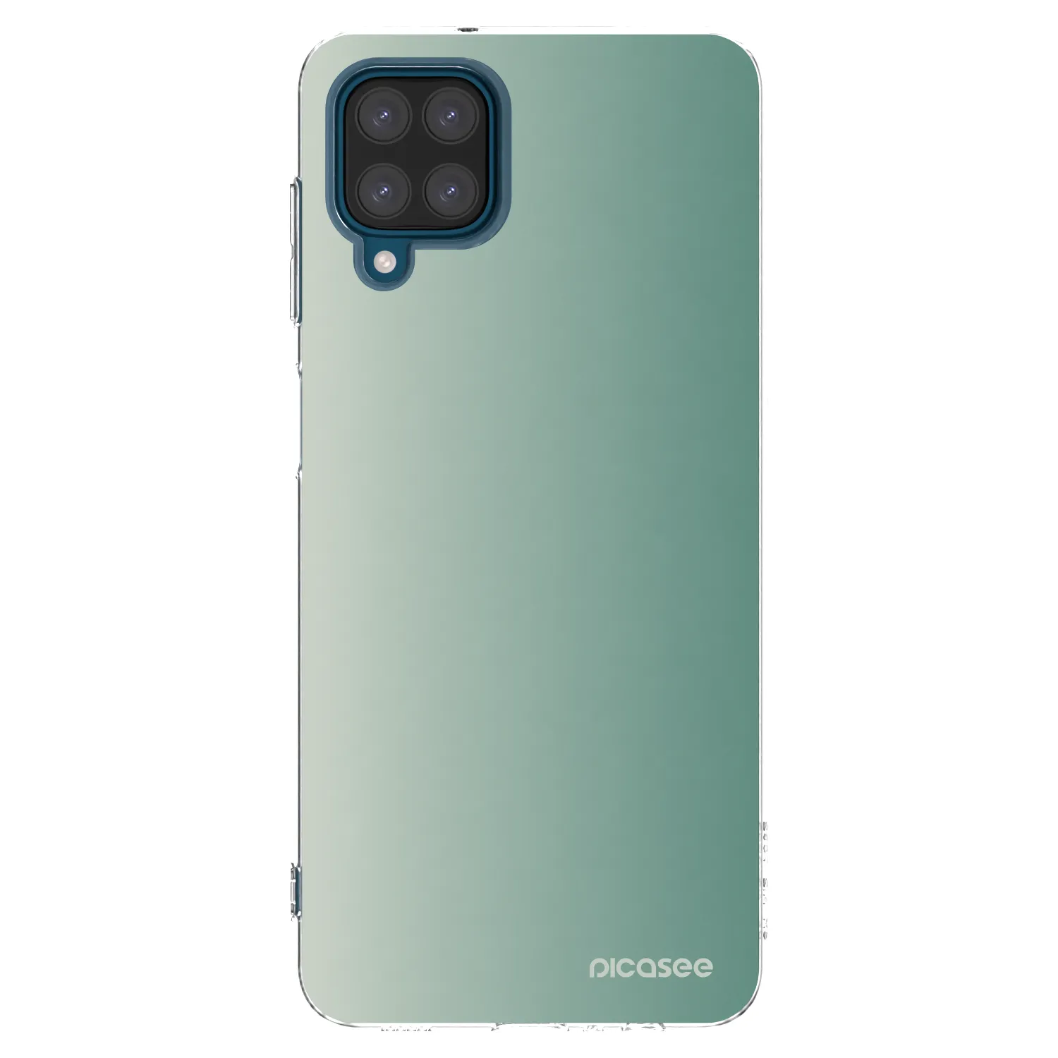 Picasee silikonska prozirna maskica za Samsung Galaxy A12 A125F - Misty Sage