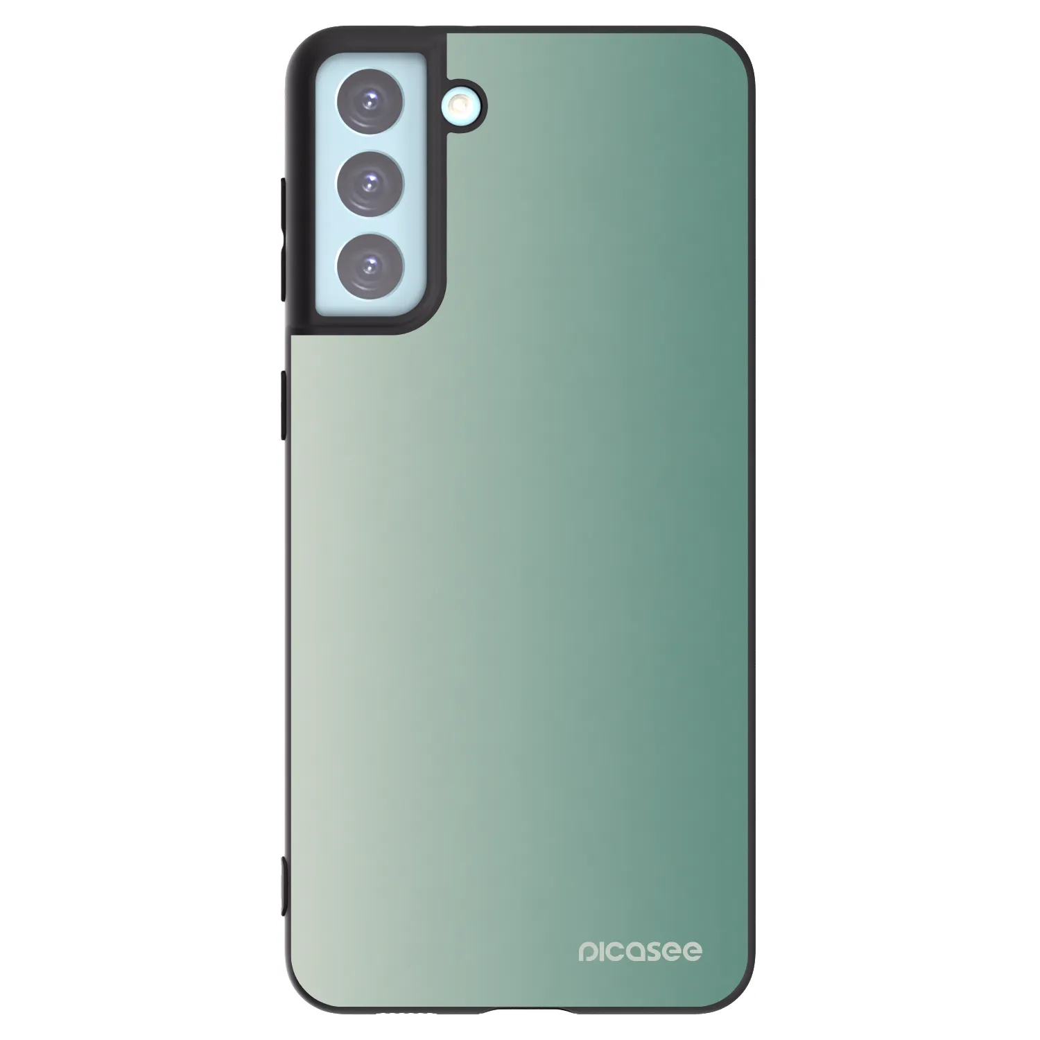 Picasee crna silikonska maskica za Samsung Galaxy S21+ 5G G996F - Misty Sage