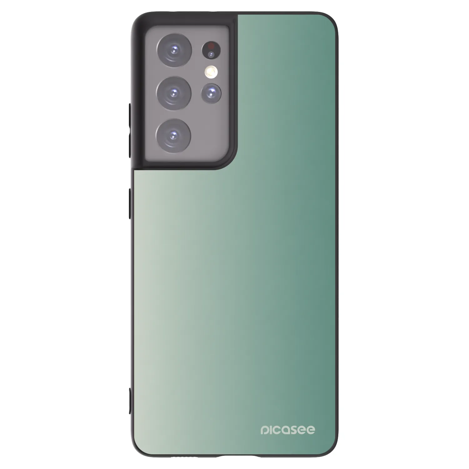 Picasee crna silikonska maskica za Samsung Galaxy S21 Ultra 5G G998B - Misty Sage