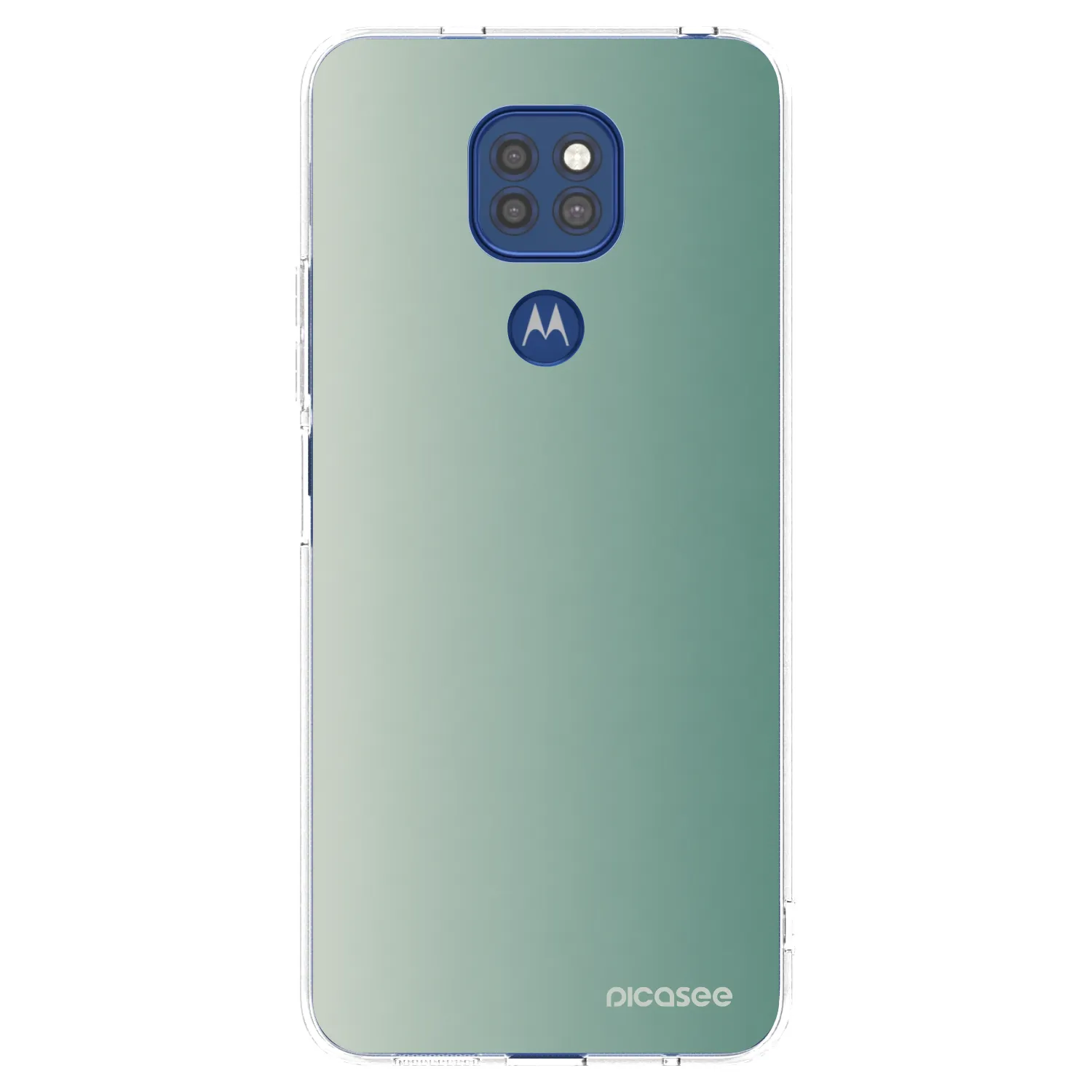 Picasee silikonska prozirna maskica za Motorola Moto G9 Play - Misty Sage