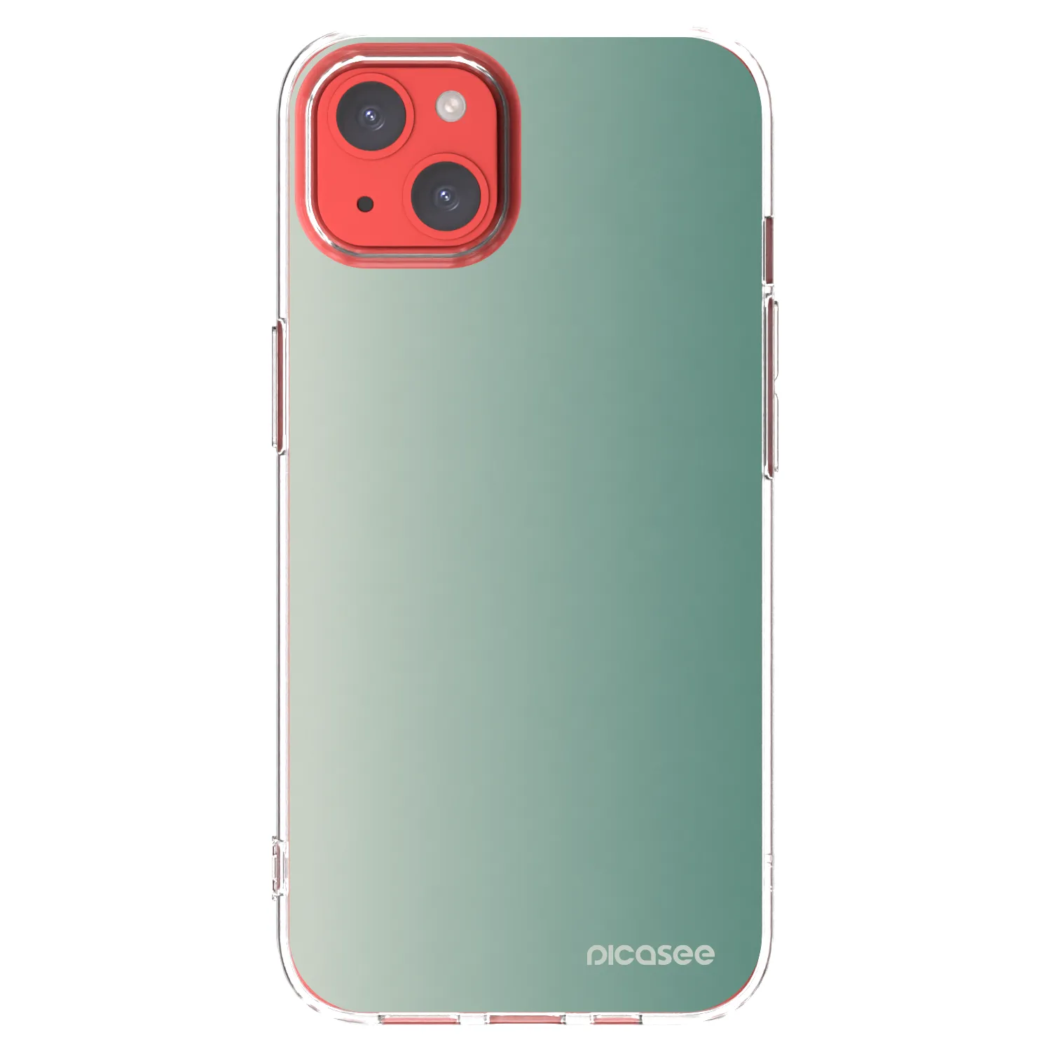 Picasee silikonska prozirna maskica za Apple iPhone 13 - Misty Sage