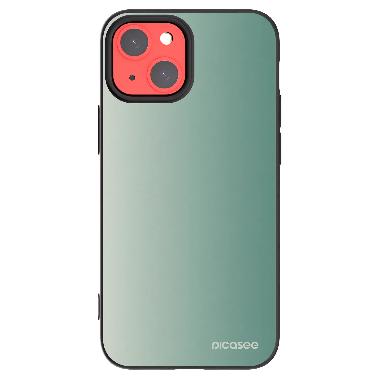 Picasee crna silikonska maskica za Apple iPhone 13 mini - Misty Sage