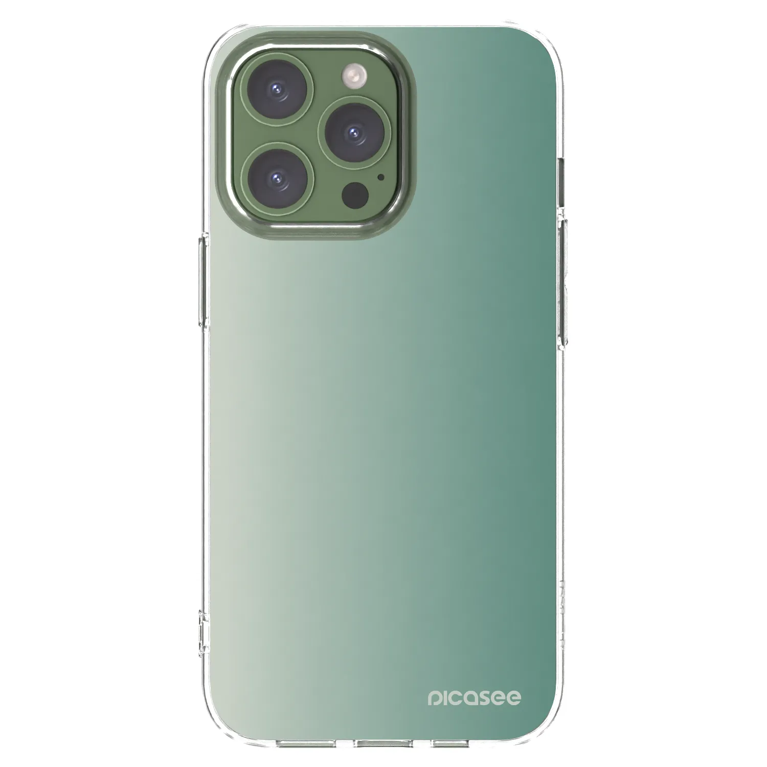 Picasee silikonska prozirna maskica za Apple iPhone 13 Pro - Misty Sage