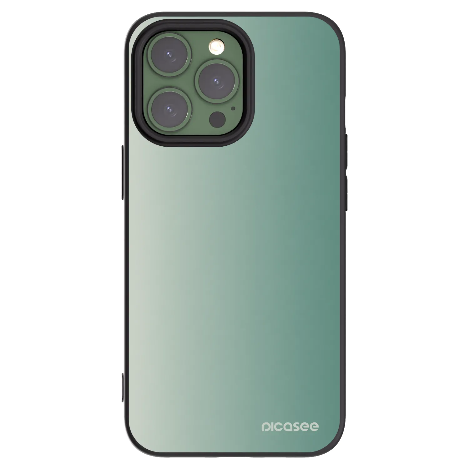Picasee crna silikonska maskica za Apple iPhone 13 Pro - Misty Sage