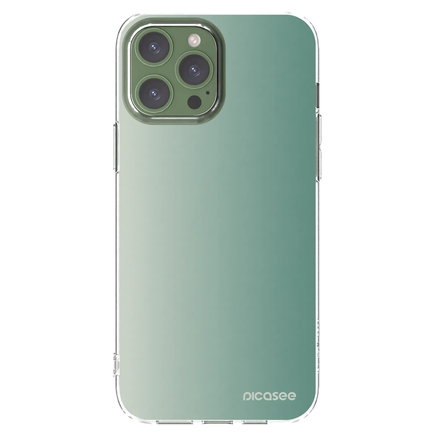 Picasee silikonska prozirna maskica za Apple iPhone 13 Pro Max - Misty Sage