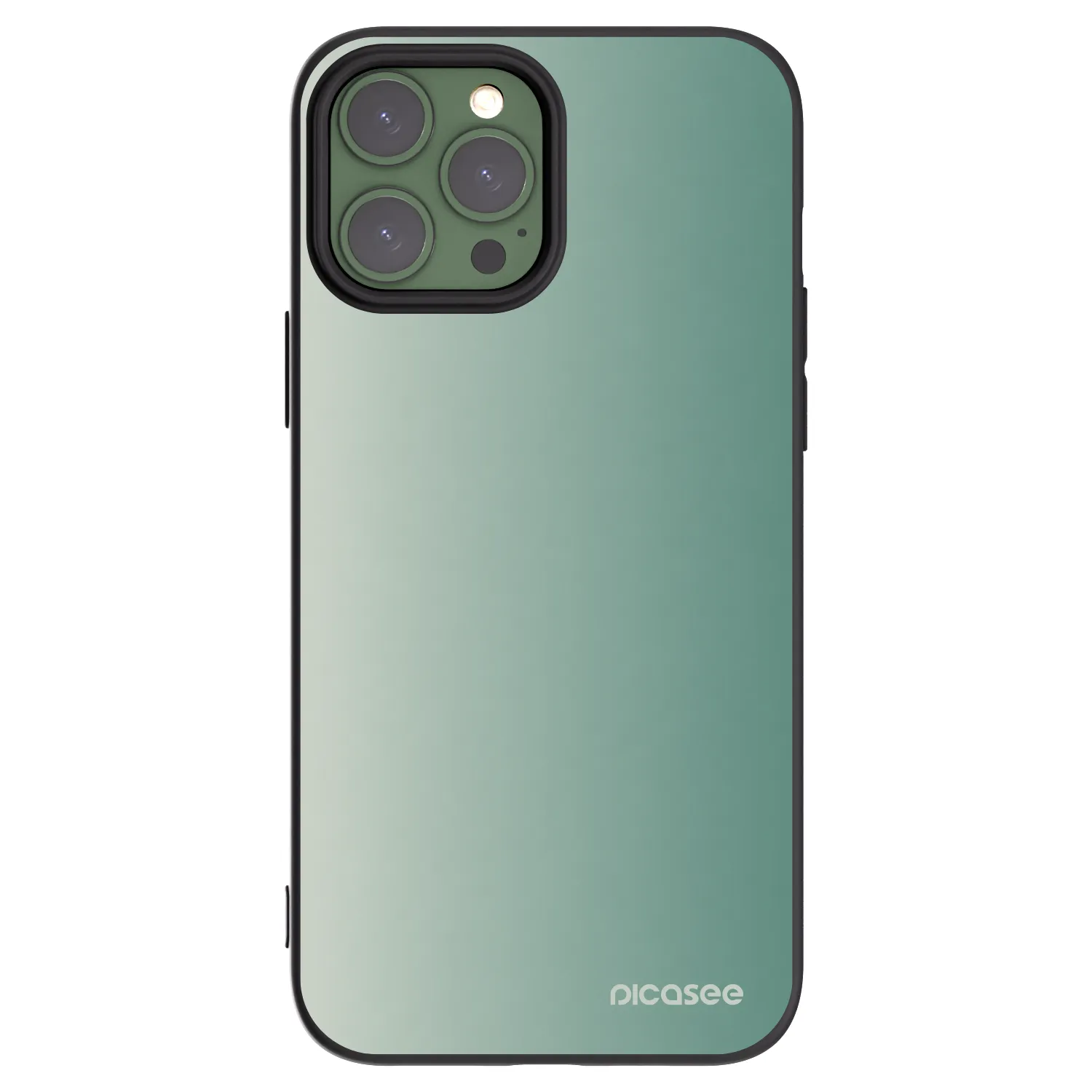 Picasee crna silikonska maskica za Apple iPhone 13 Pro Max - Misty Sage