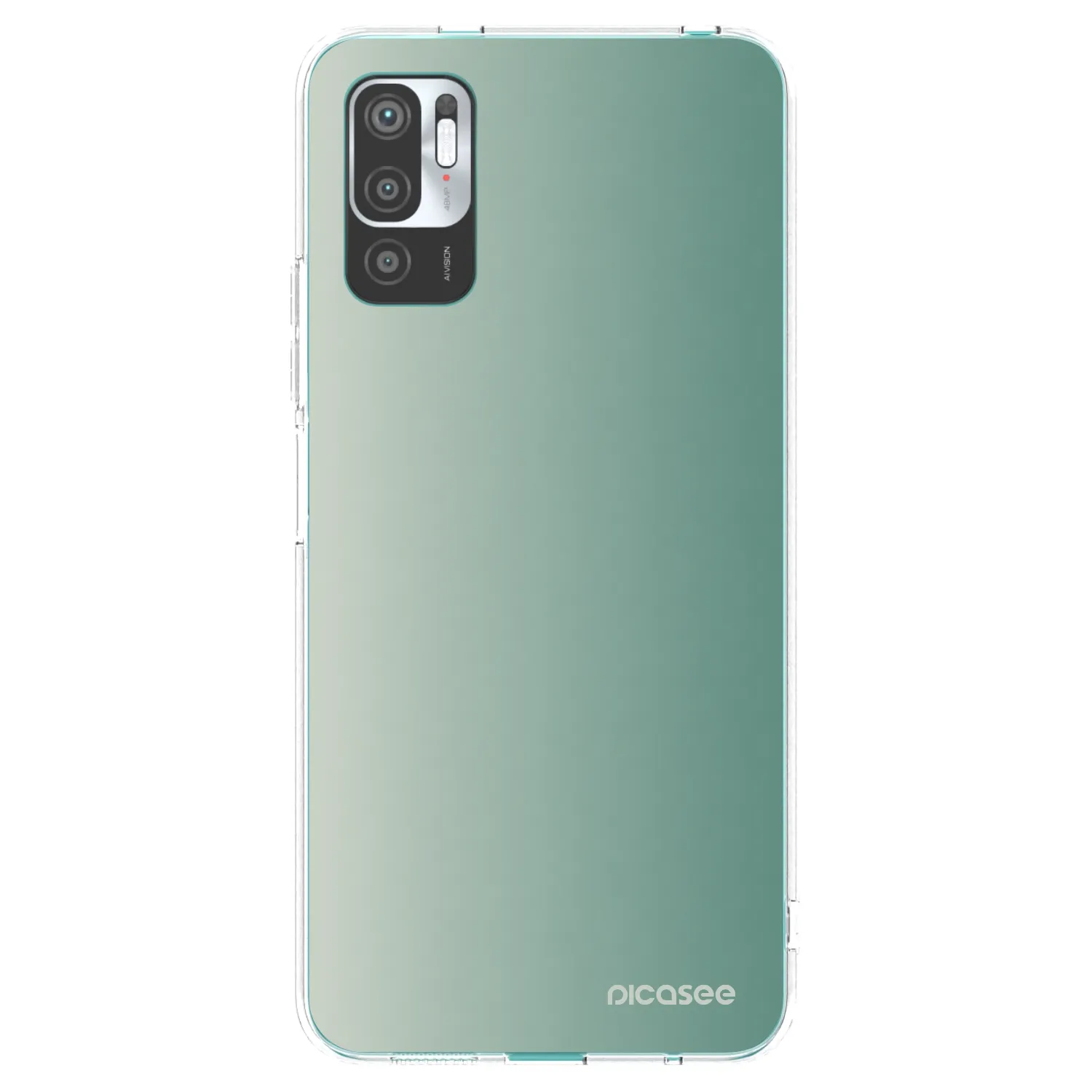 Picasee silikonska prozirna maskica za Xiaomi Redmi Note 10 5G - Misty Sage