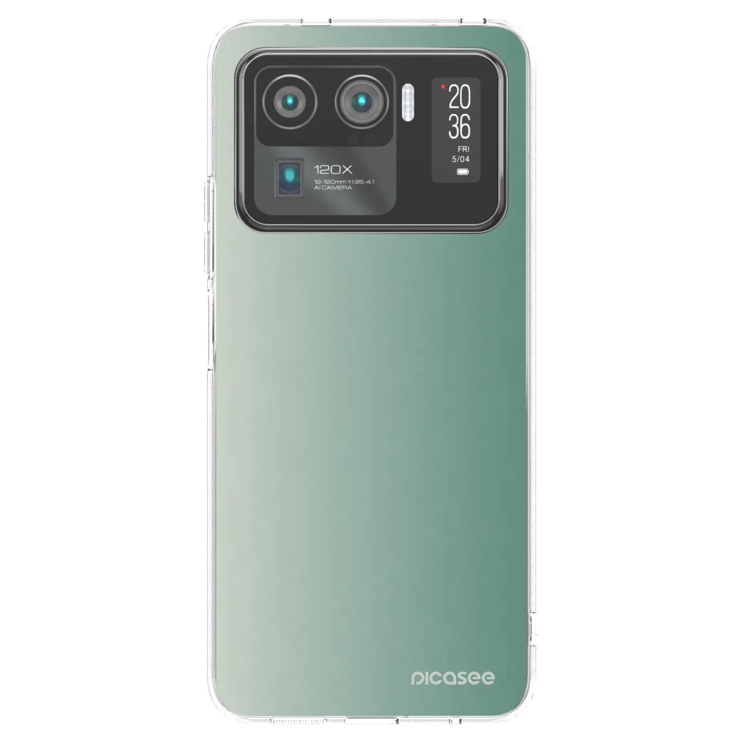 Picasee silikonska prozirna maskica za Xiaomi Mi 11 Ultra - Misty Sage