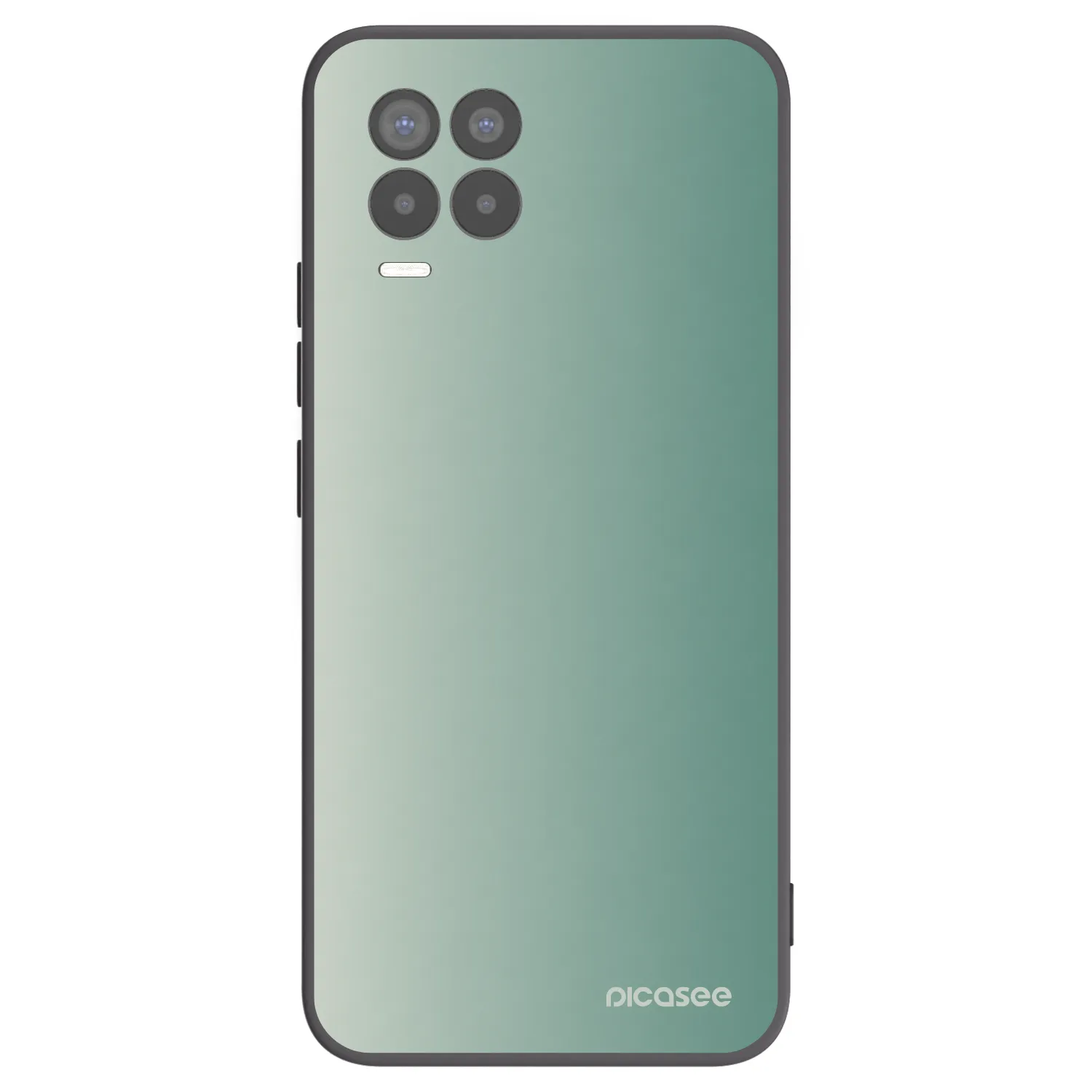 Picasee crna silikonska maskica za Realme 8 4G - Misty Sage