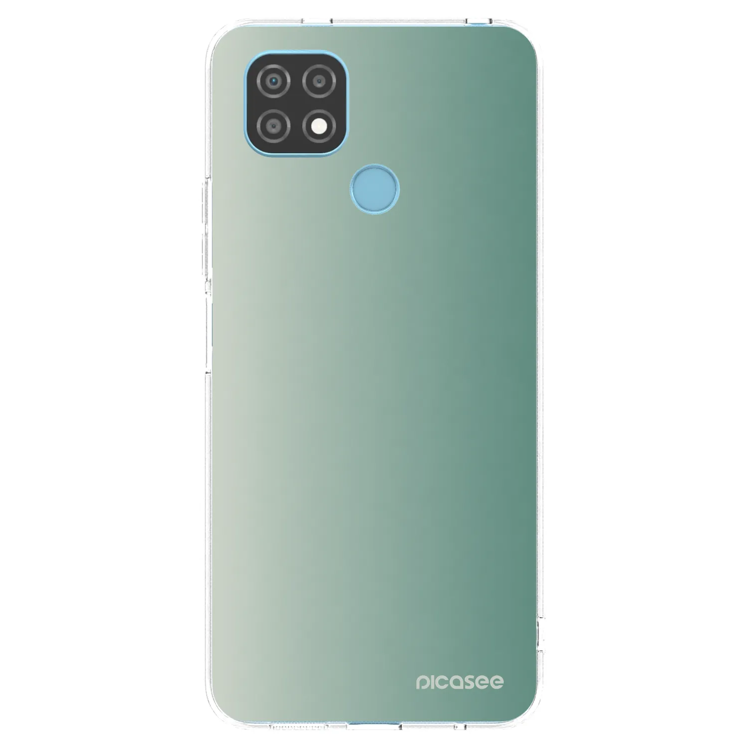 Picasee silikonska prozirna maskica za Realme C21 - Misty Sage