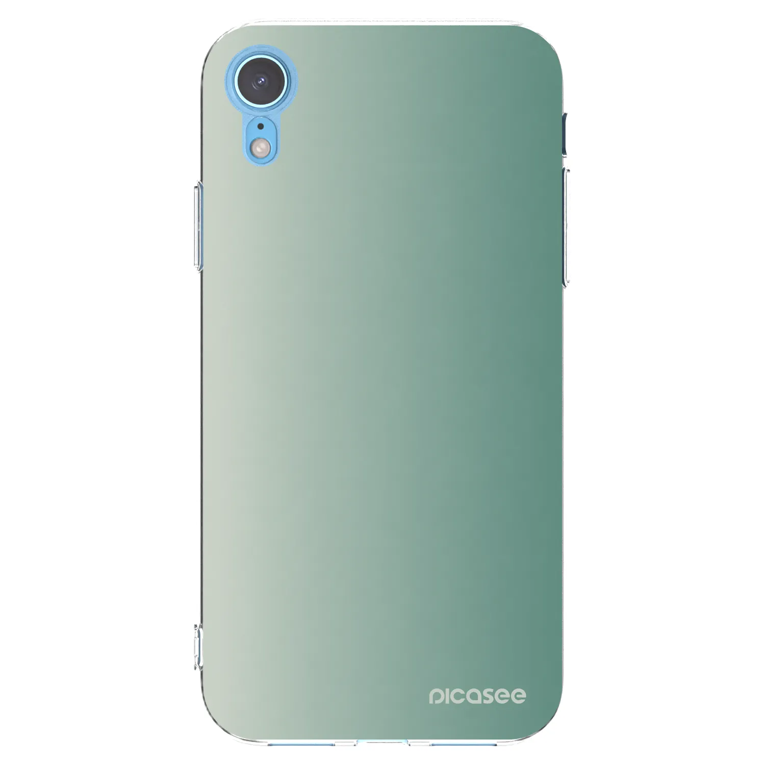 Picasee silikonska prozirna maskica za Apple iPhone XR - Misty Sage