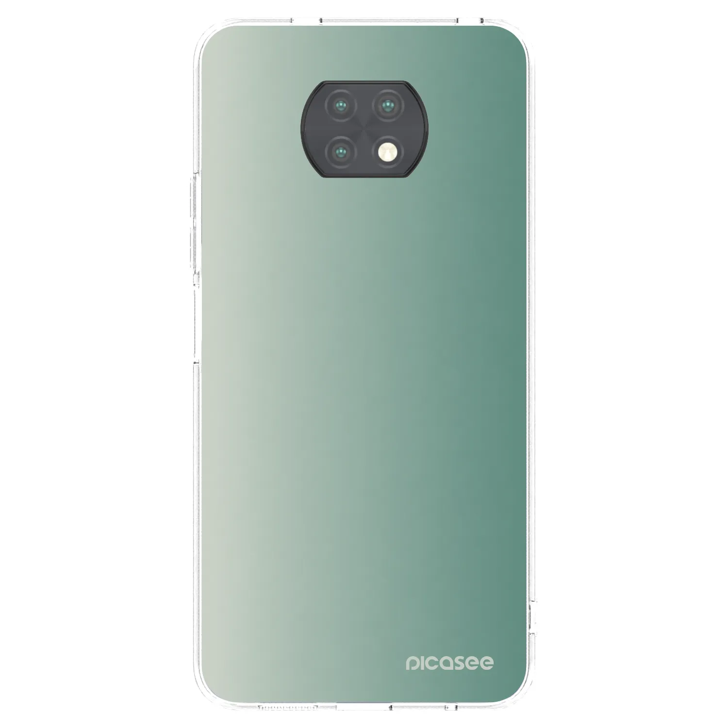 Picasee silikonska prozirna maskica za Xiaomi Redmi Note 9T - Misty Sage