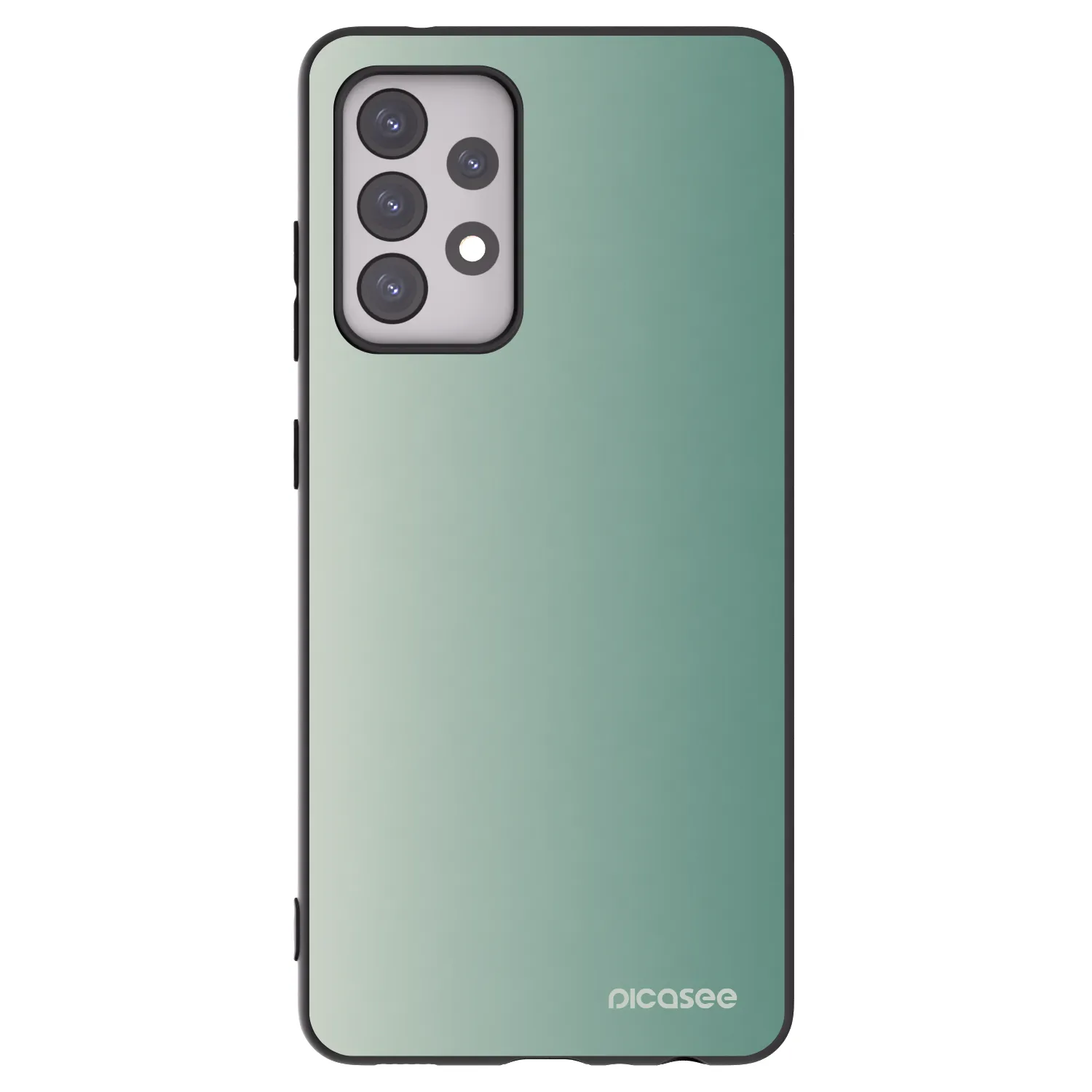 Picasee crna silikonska maskica za Samsung Galaxy A52s 5G A528B - Misty Sage
