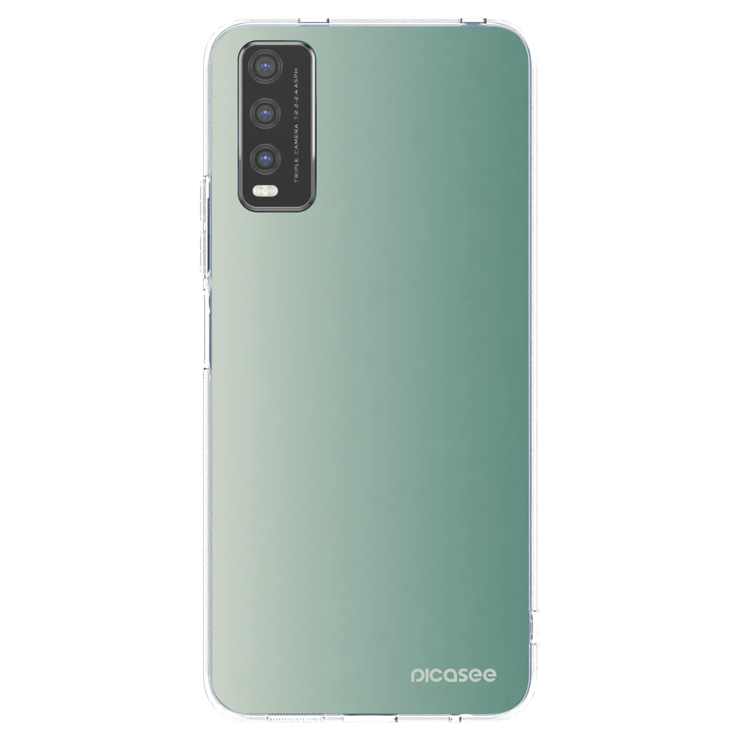 Picasee silikonska prozirna maskica za Vivo Y20s - Misty Sage