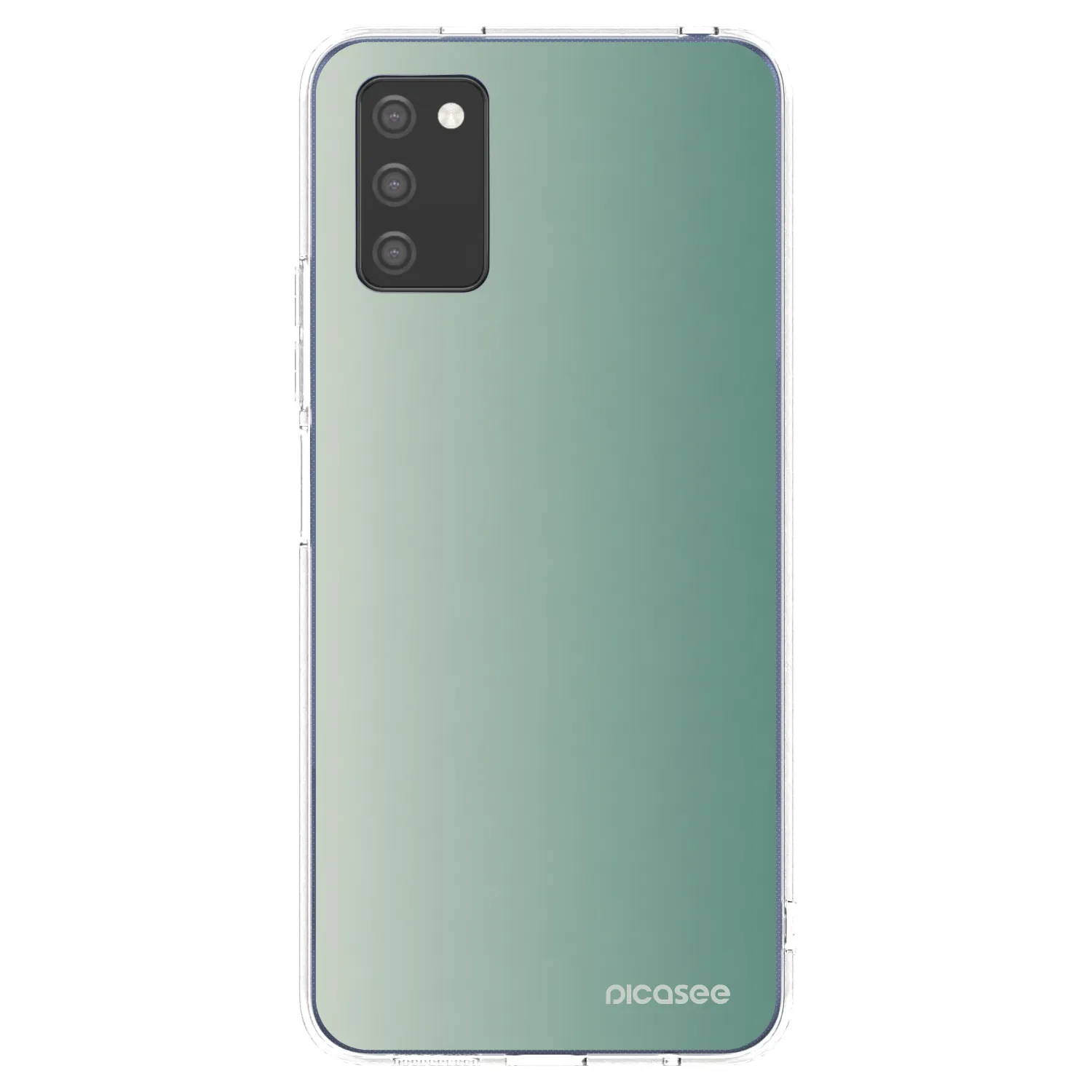 Picasee silikonska prozirna maskica za Samsung Galaxy A03s A037G - Misty Sage