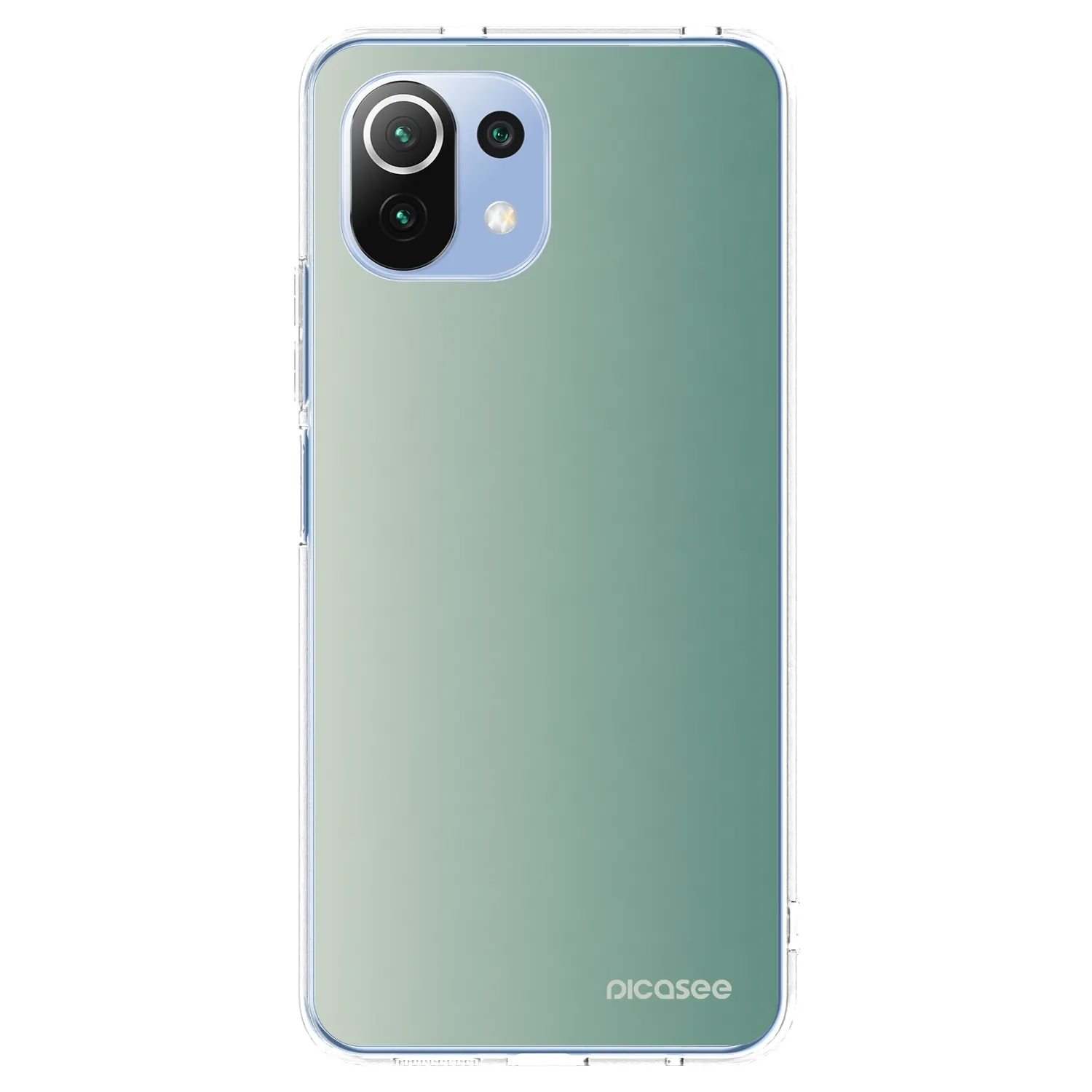 Picasee silikonska prozirna maskica za Xiaomi 11 Lite 5G NE - Misty Sage