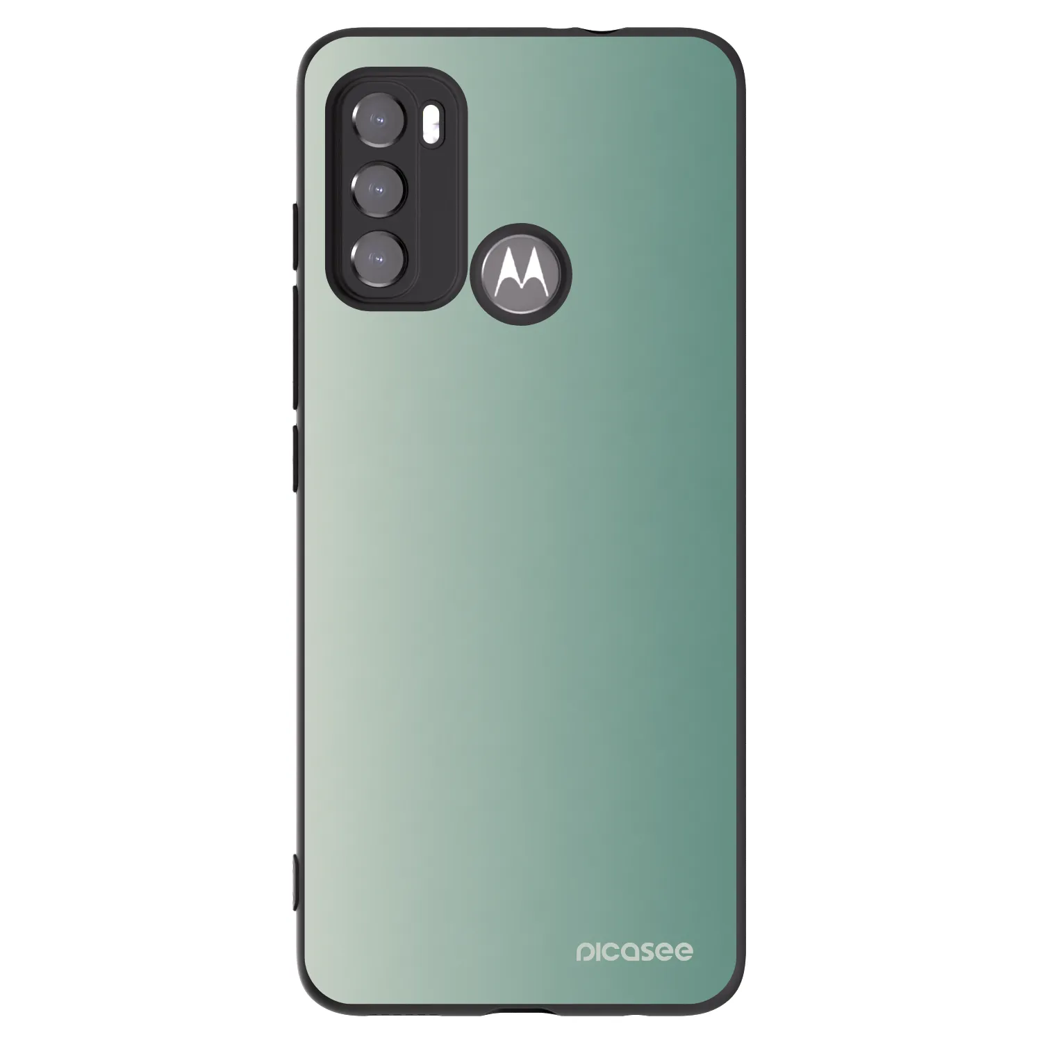 Picasee crna silikonska maskica za Motorola Moto G60 - Misty Sage