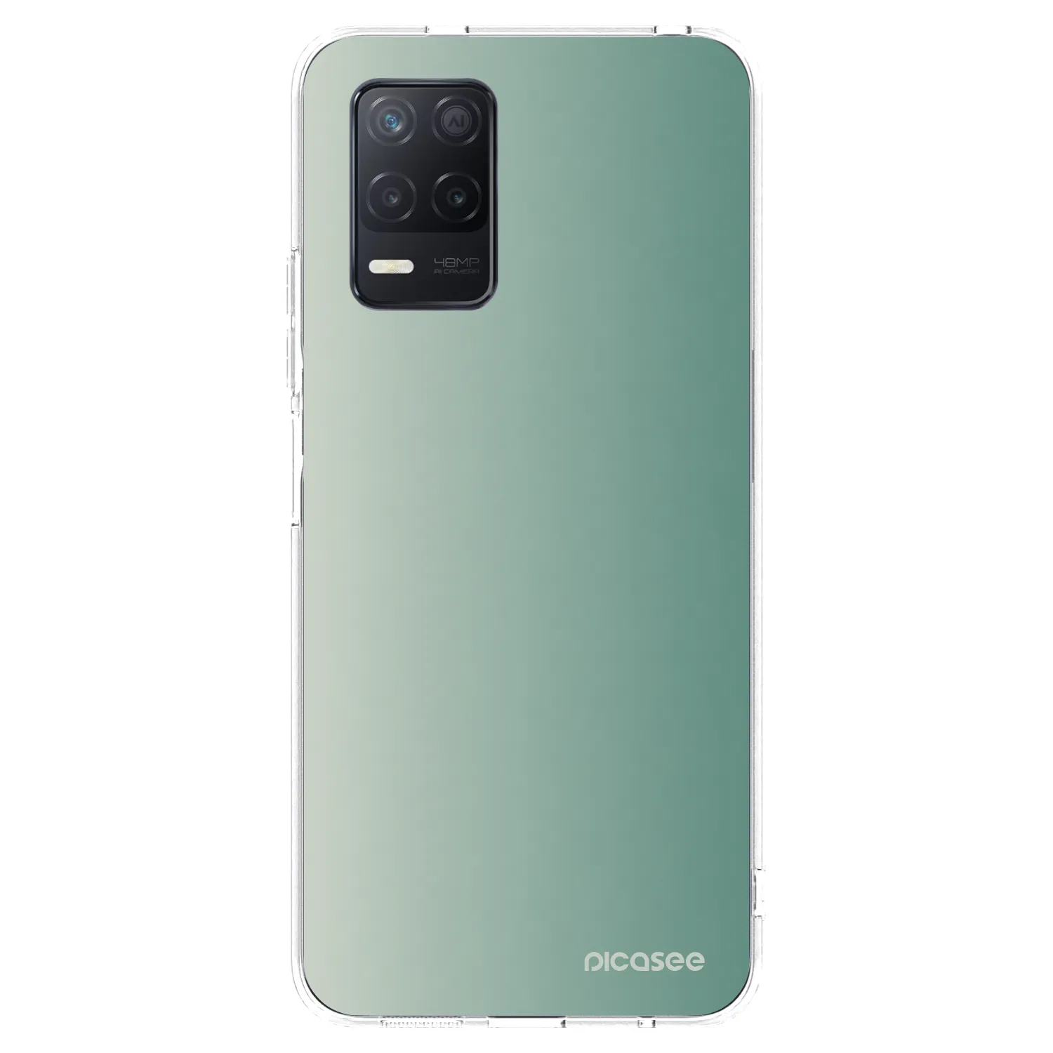Picasee silikonska prozirna maskica za Realme 8 5G - Misty Sage