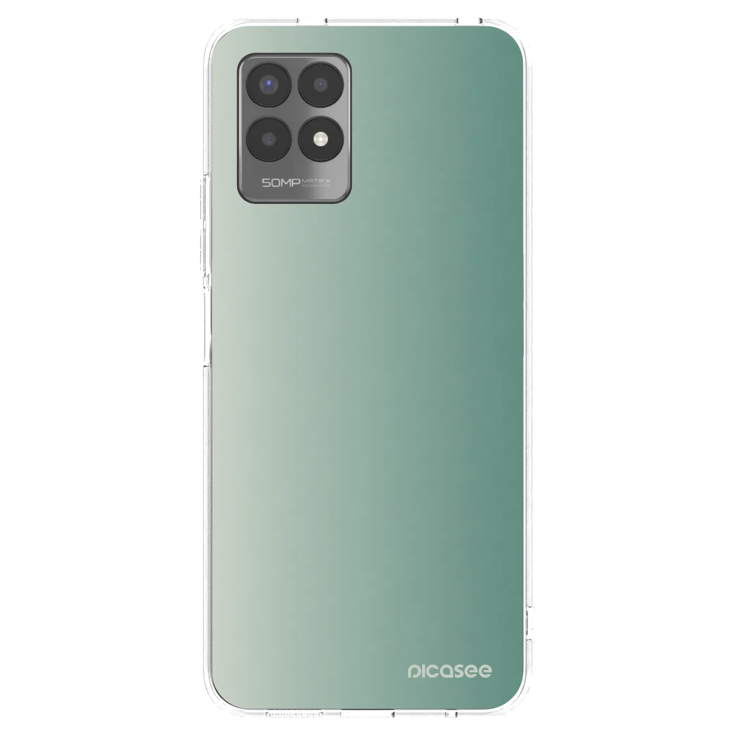 Picasee silikonska prozirna maskica za Realme 8i - Misty Sage
