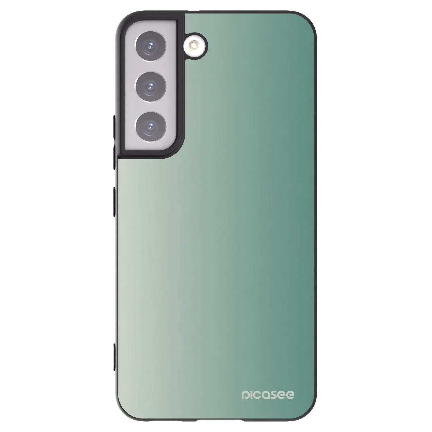 Picasee crna silikonska maskica za Samsung Galaxy S22 5G - Misty Sage