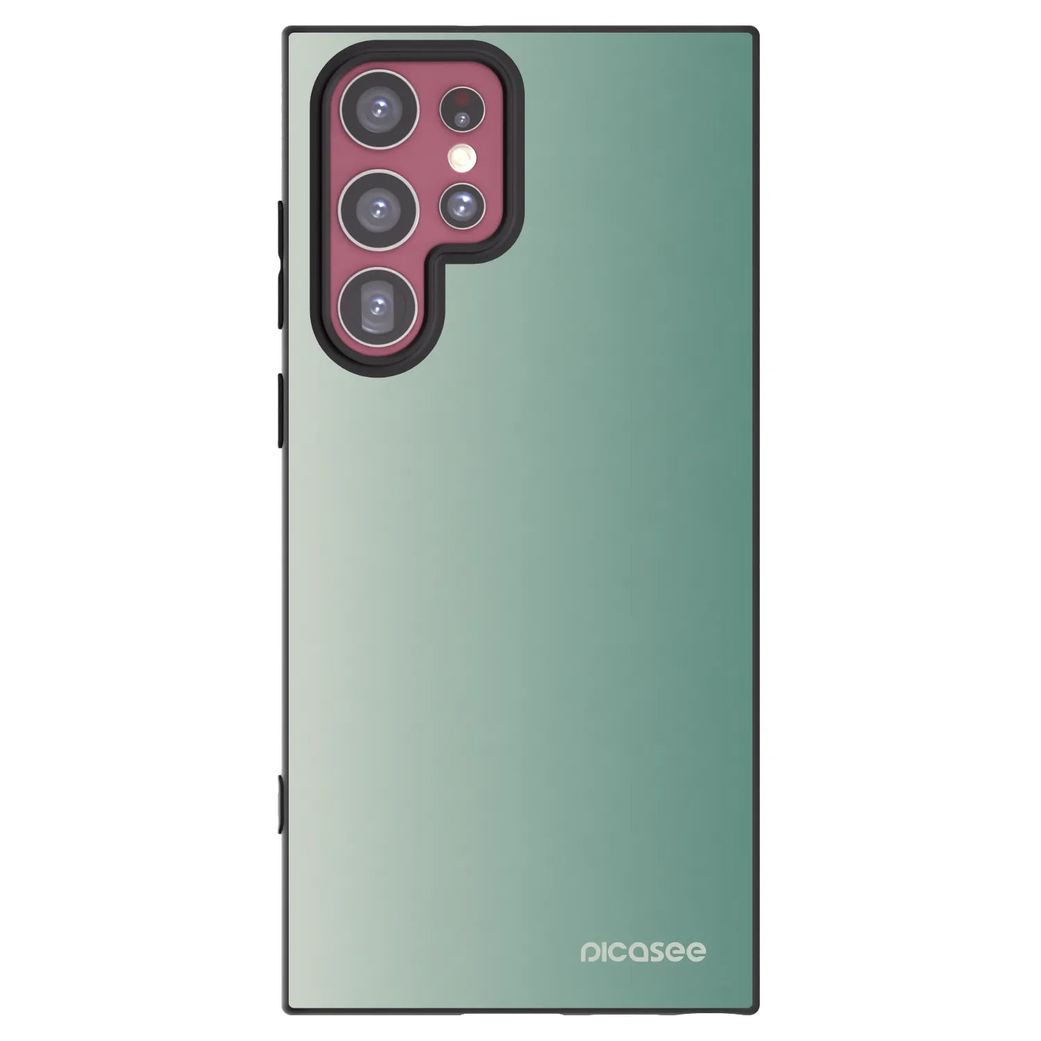 Picasee crna silikonska maskica za Samsung Galaxy S22 Ultra 5G - Misty Sage