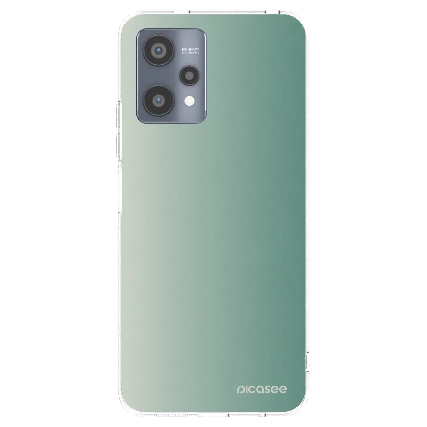 Picasee silikonska prozirna maskica za Realme 9 Pro 5G - Misty Sage