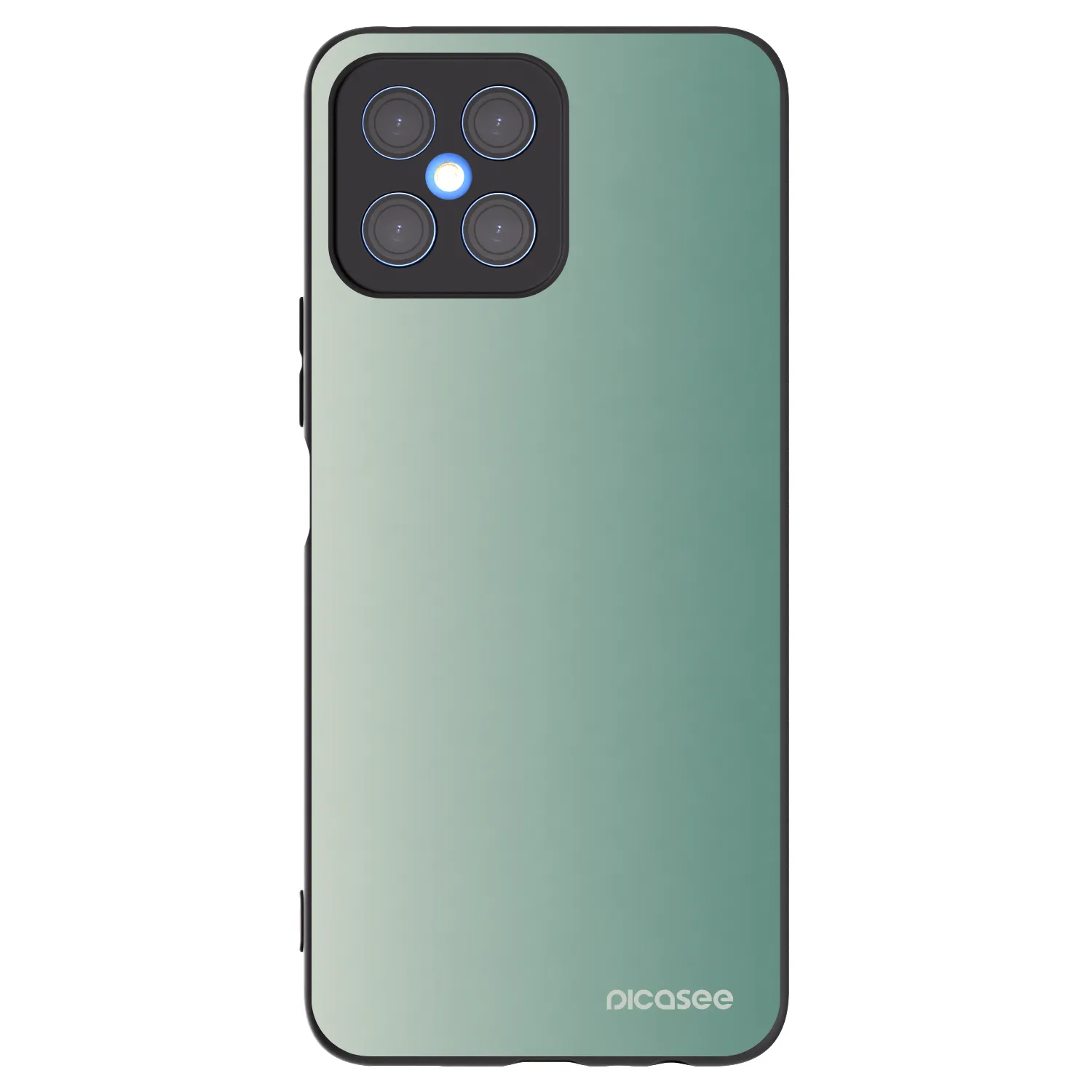 Picasee crna silikonska maskica za Honor X8 4G - Misty Sage