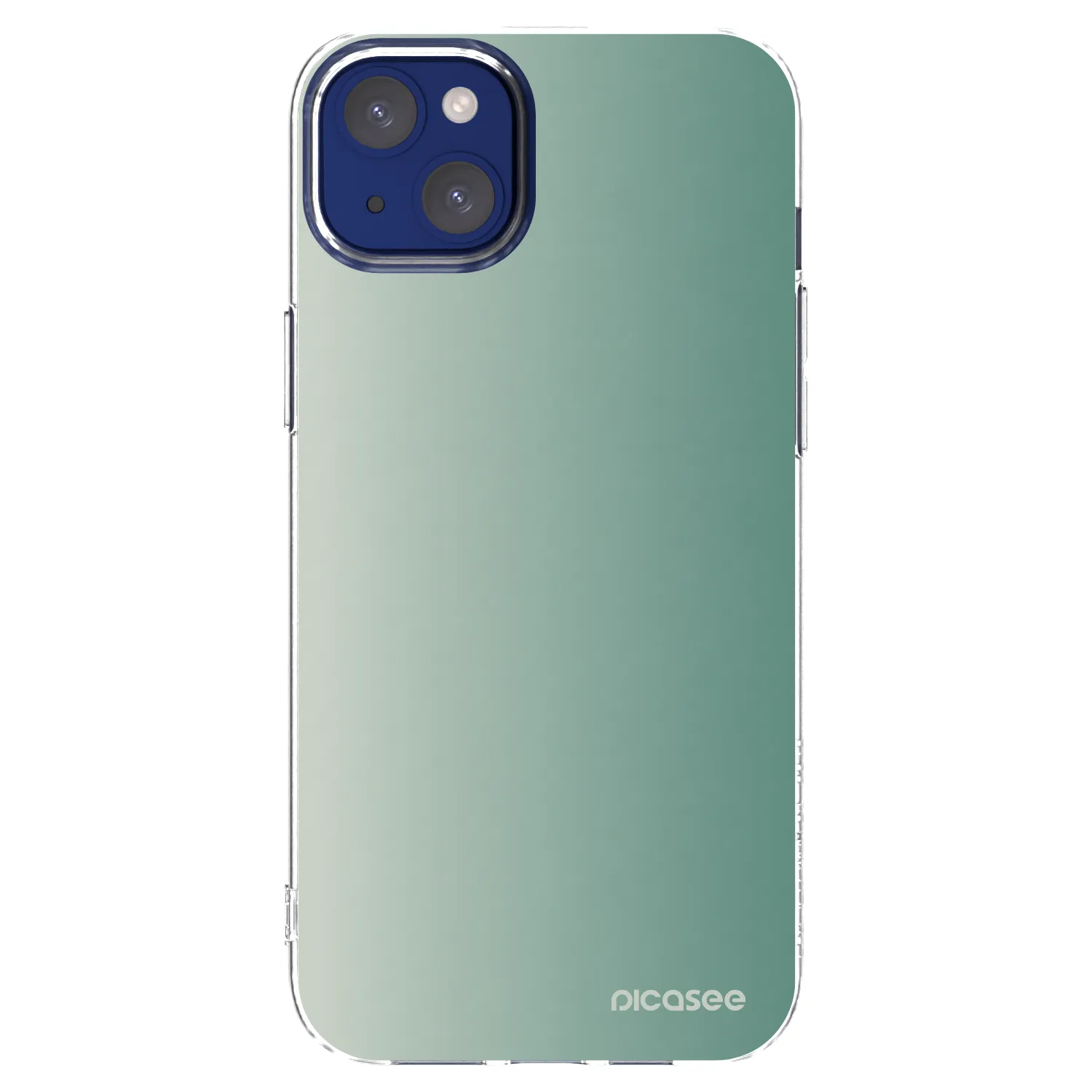 Picasee silikonska prozirna maskica za Apple iPhone 14 Plus - Misty Sage