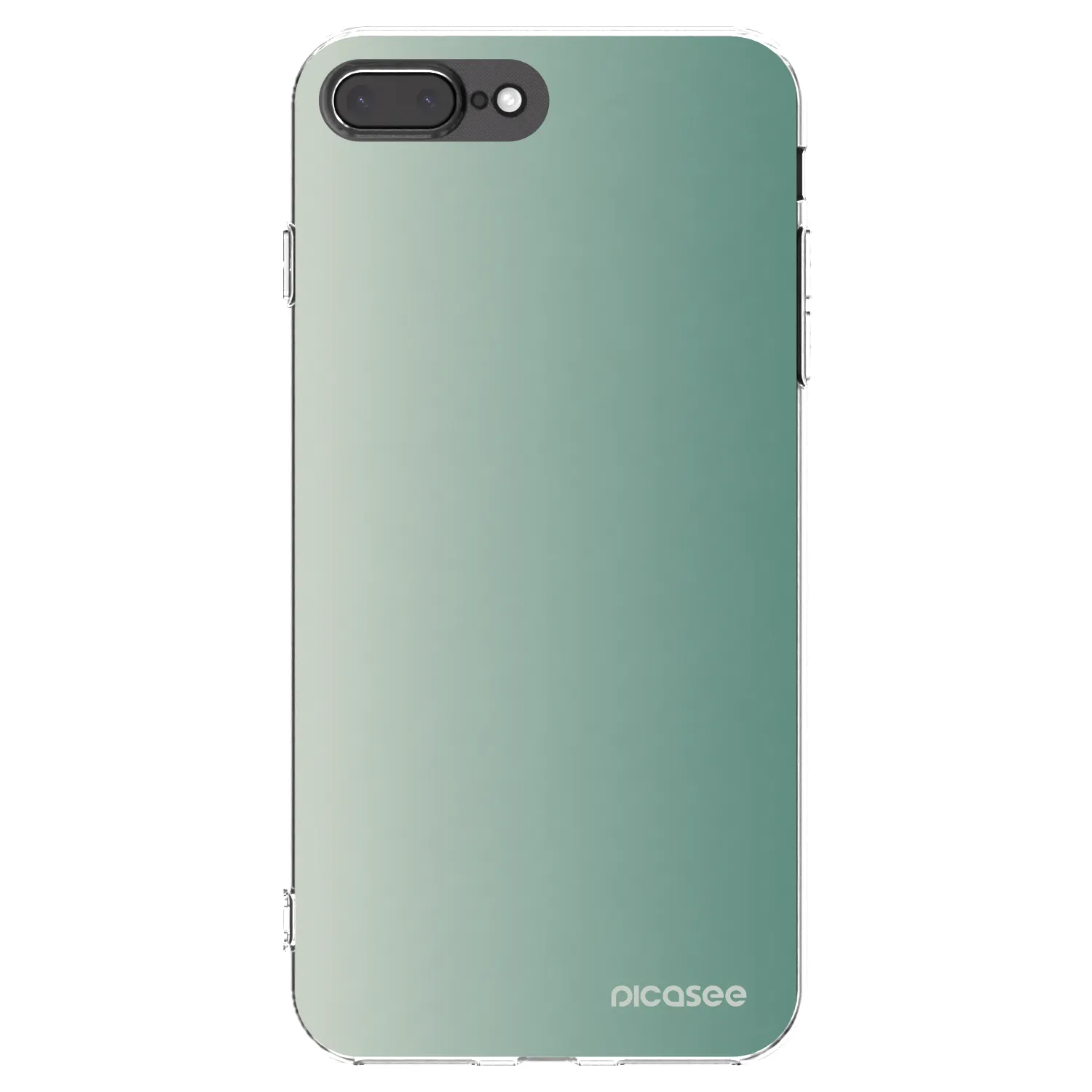 Picasee silikonska prozirna maskica za Apple iPhone 8 Plus - Misty Sage