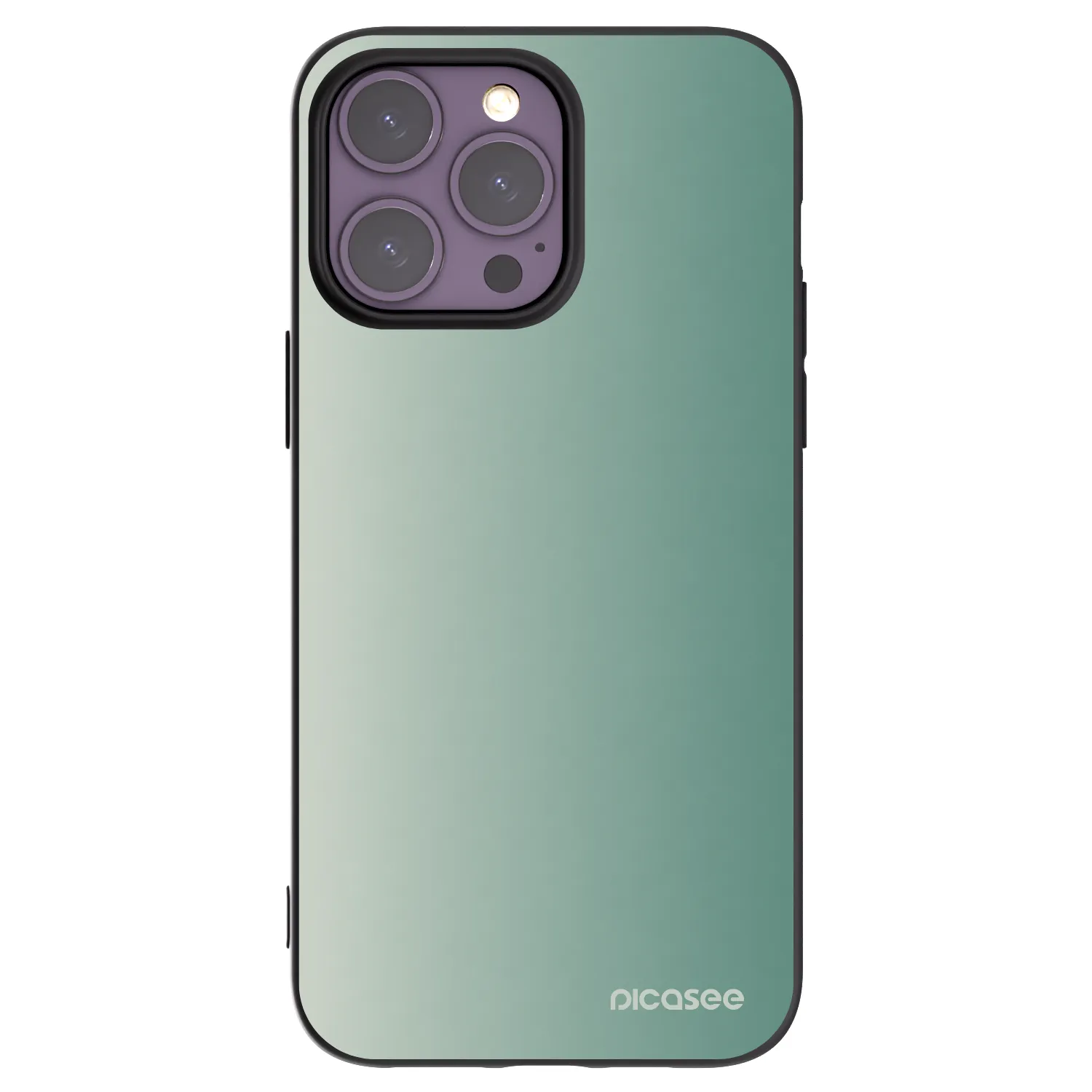 Picasee crna silikonska maskica za Apple iPhone 14 Pro Max - Misty Sage