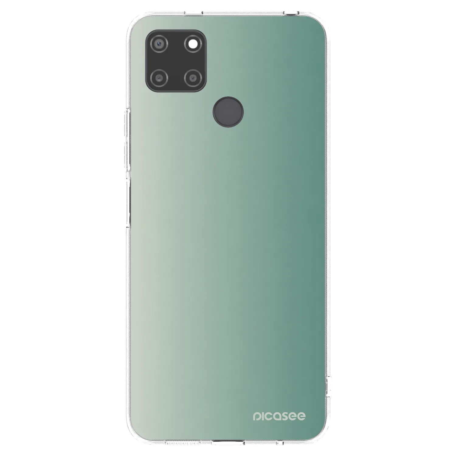 Picasee silikonska prozirna maskica za Realme C21Y - Misty Sage