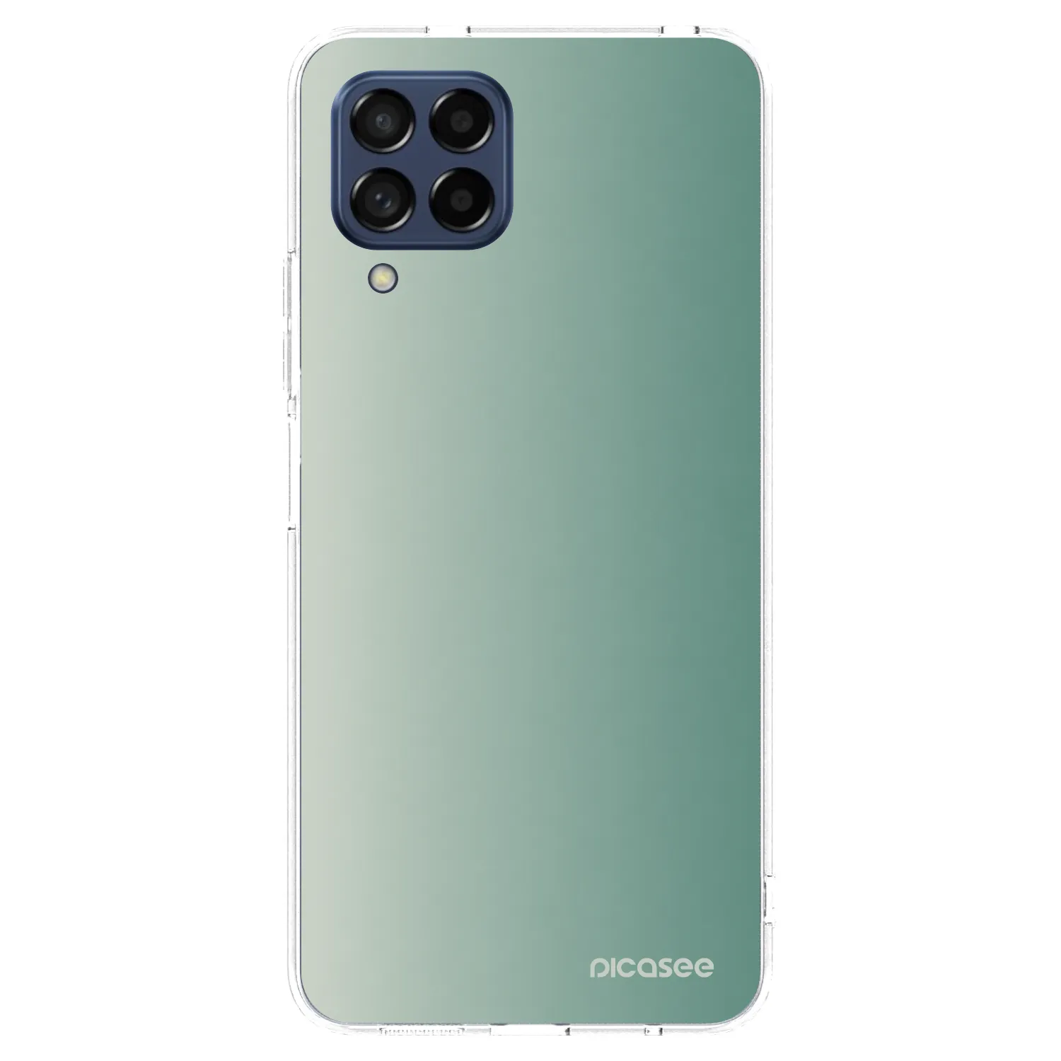 Picasee silikonska prozirna maskica za Samsung Galaxy M53 5G - Misty Sage