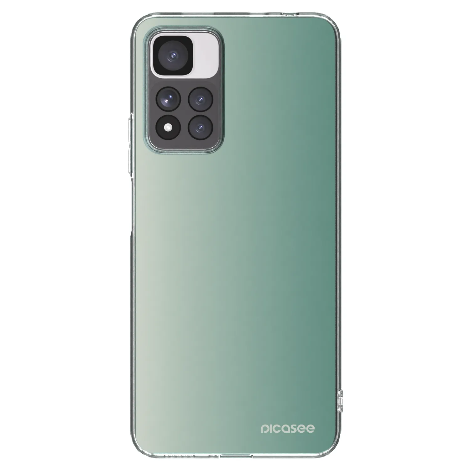 Picasee silikonska prozirna maskica za Xiaomi Redmi Note 11 Pro+ 5G - Misty Sage
