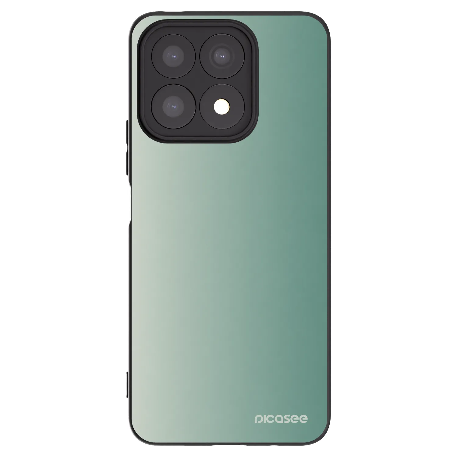 Picasee crna silikonska maskica za Honor X8a - Misty Sage