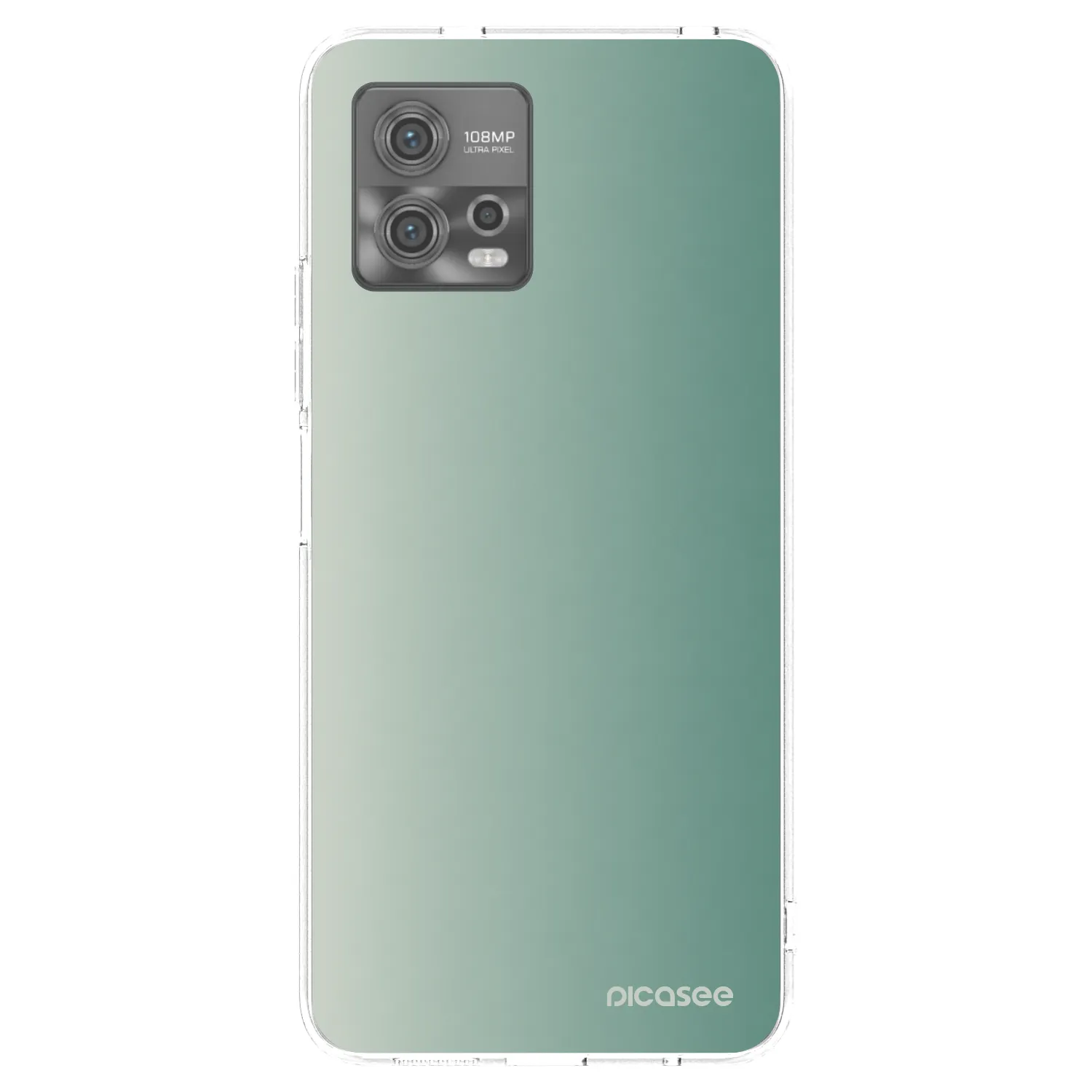 Picasee silikonska prozirna maskica za Motorola Moto G72 - Misty Sage