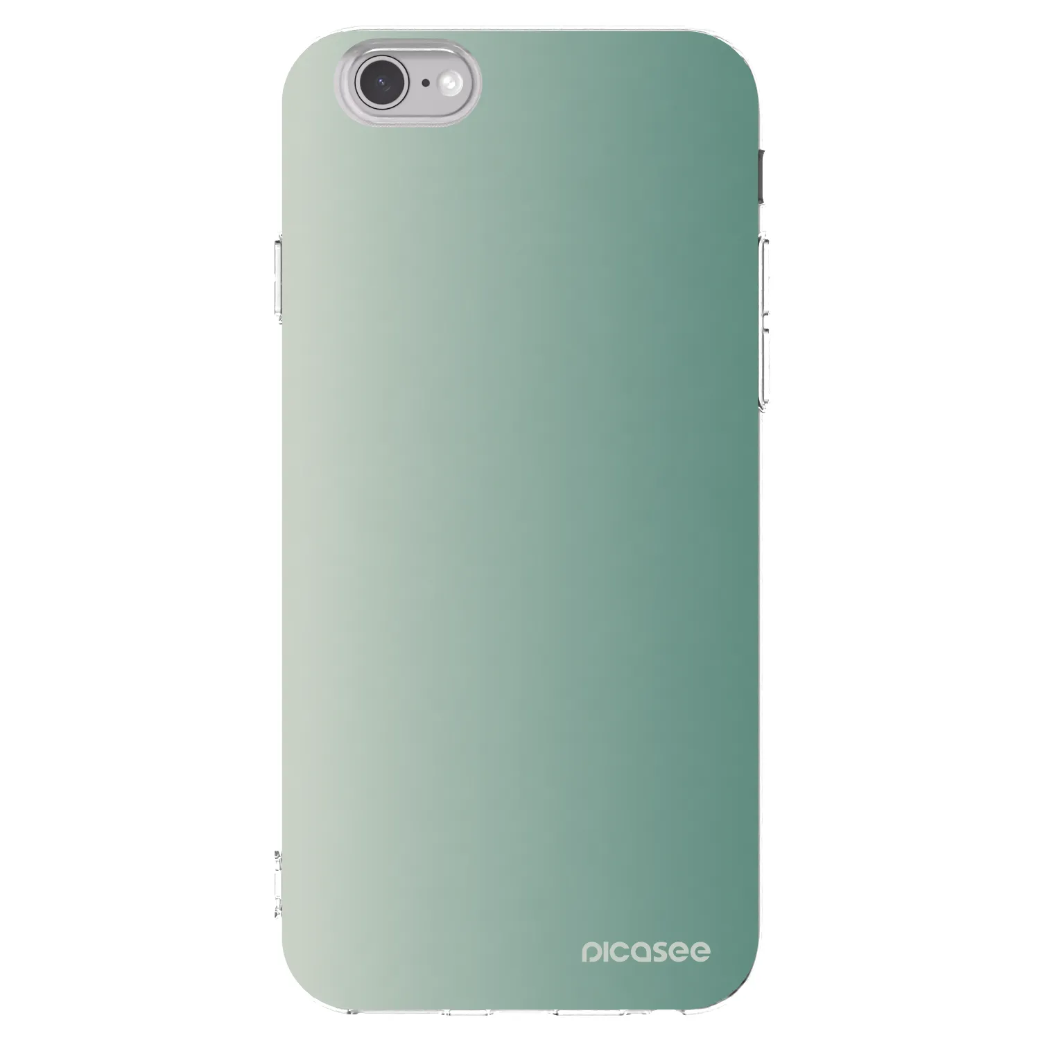 Picasee silikonska prozirna maskica za Apple iPhone 6/6S - Misty Sage