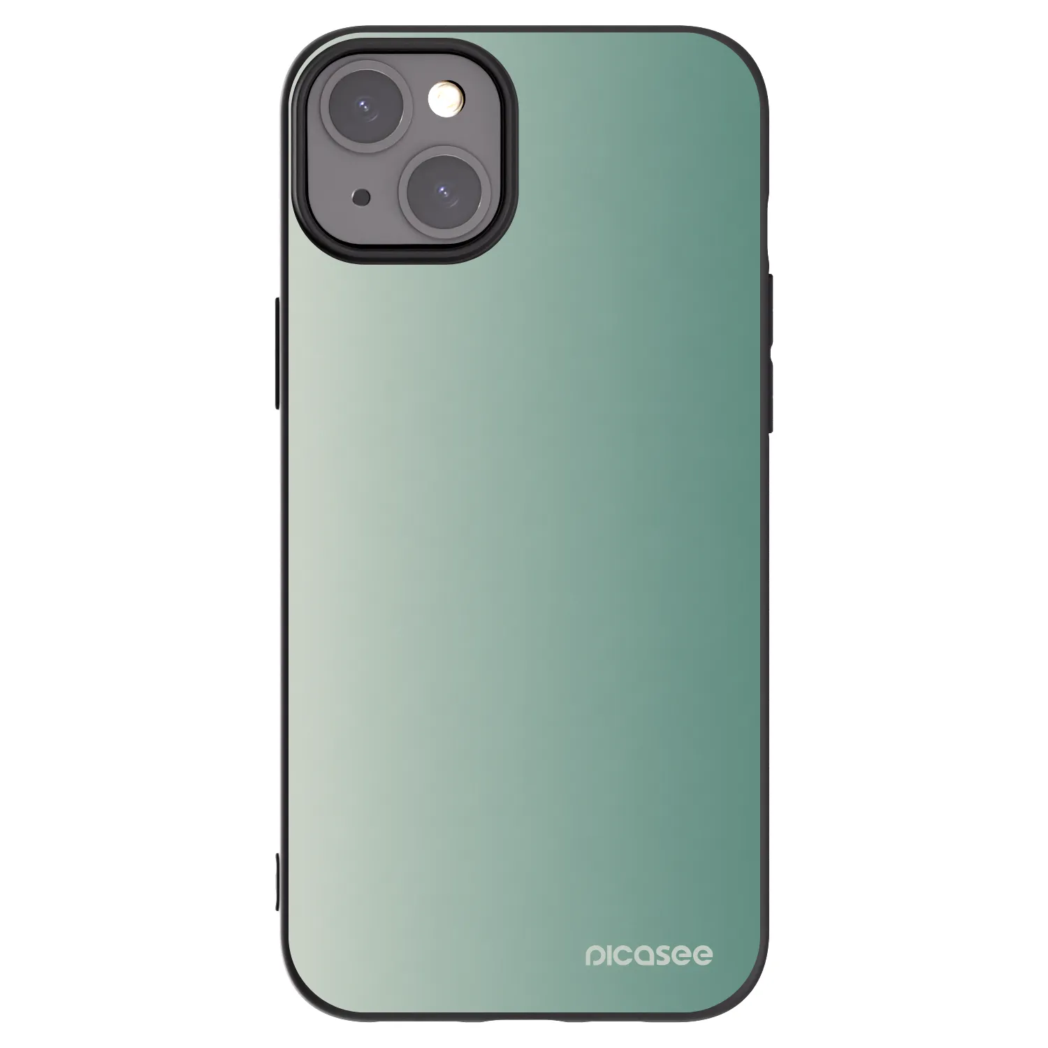 Picasee crna silikonska maskica za Apple iPhone 15 Plus - Misty Sage