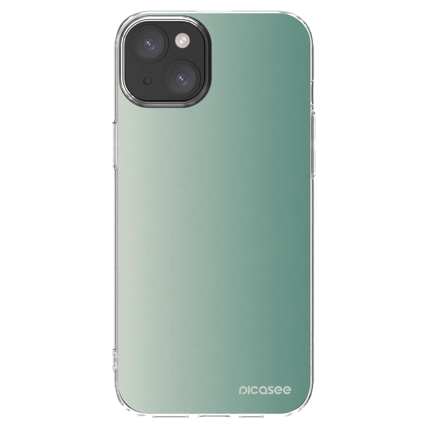 Picasee silikonska prozirna maskica za Apple iPhone 15 Plus - Misty Sage