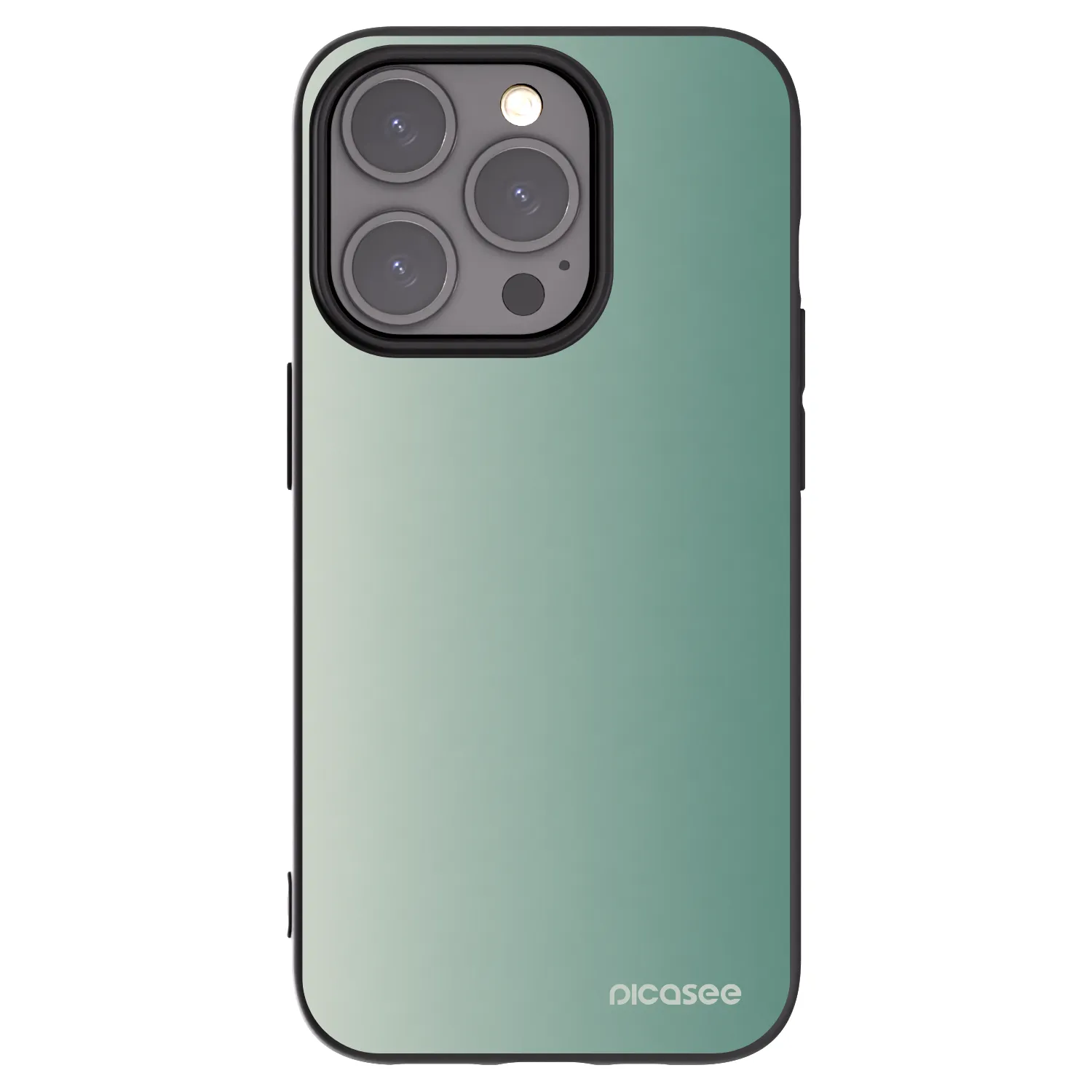 Picasee crna silikonska maskica za Apple iPhone 15 Pro - Misty Sage